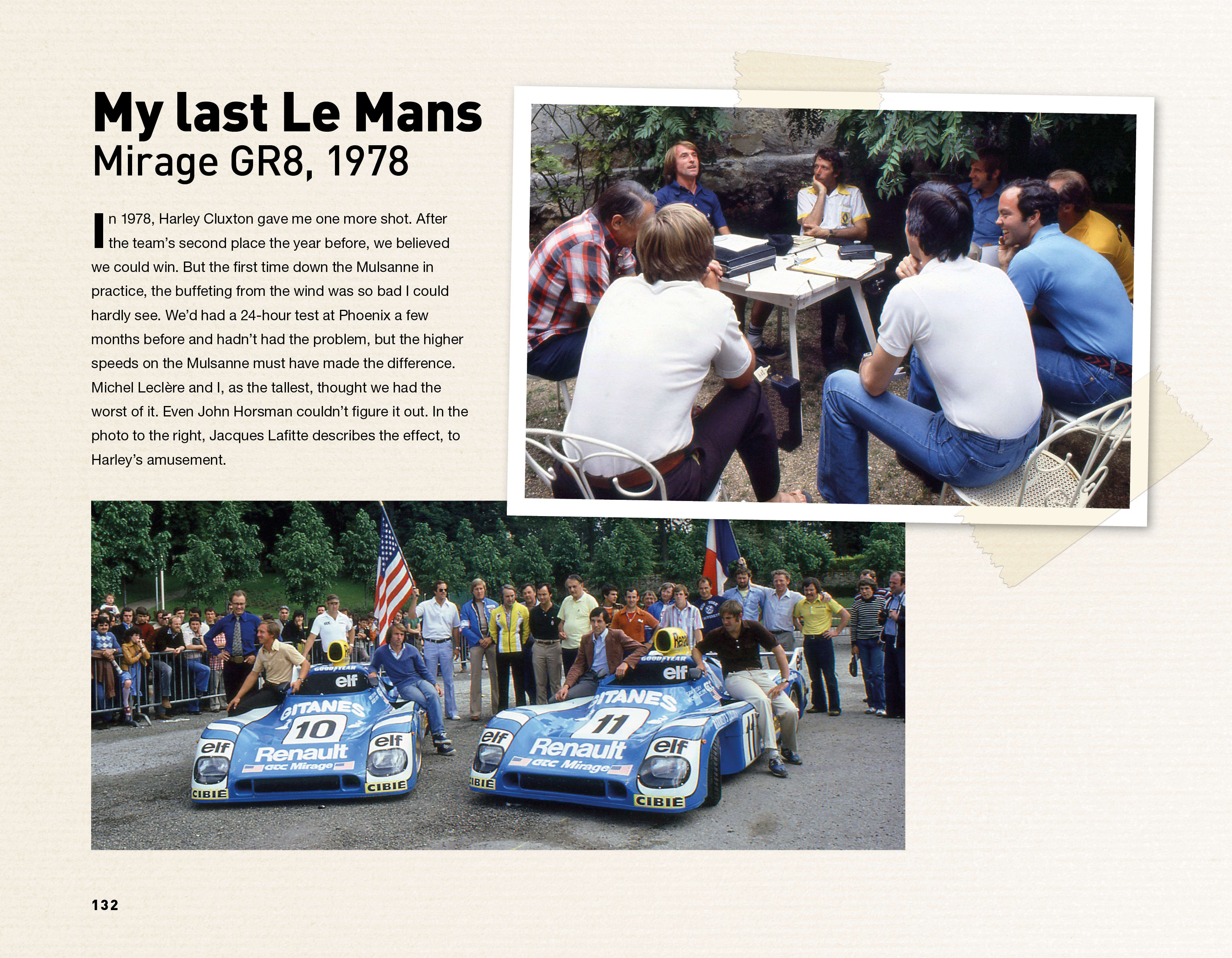 page 132 in Sam Posey's book "Sam's Scrapbook - My Motorsports Memories"