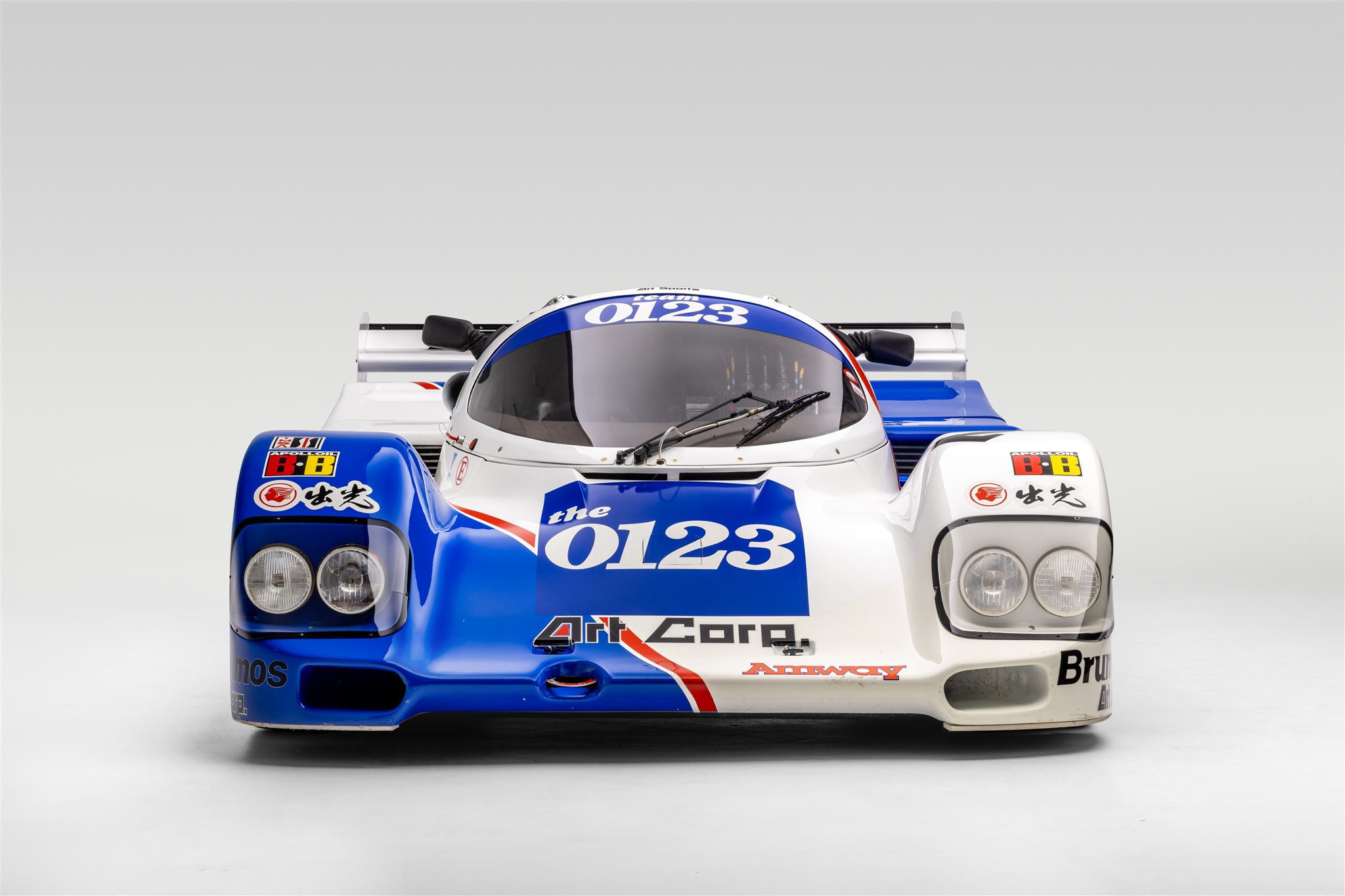 Blue and white Porsche 962 - Rothmans Porsche.. featured at the Pete