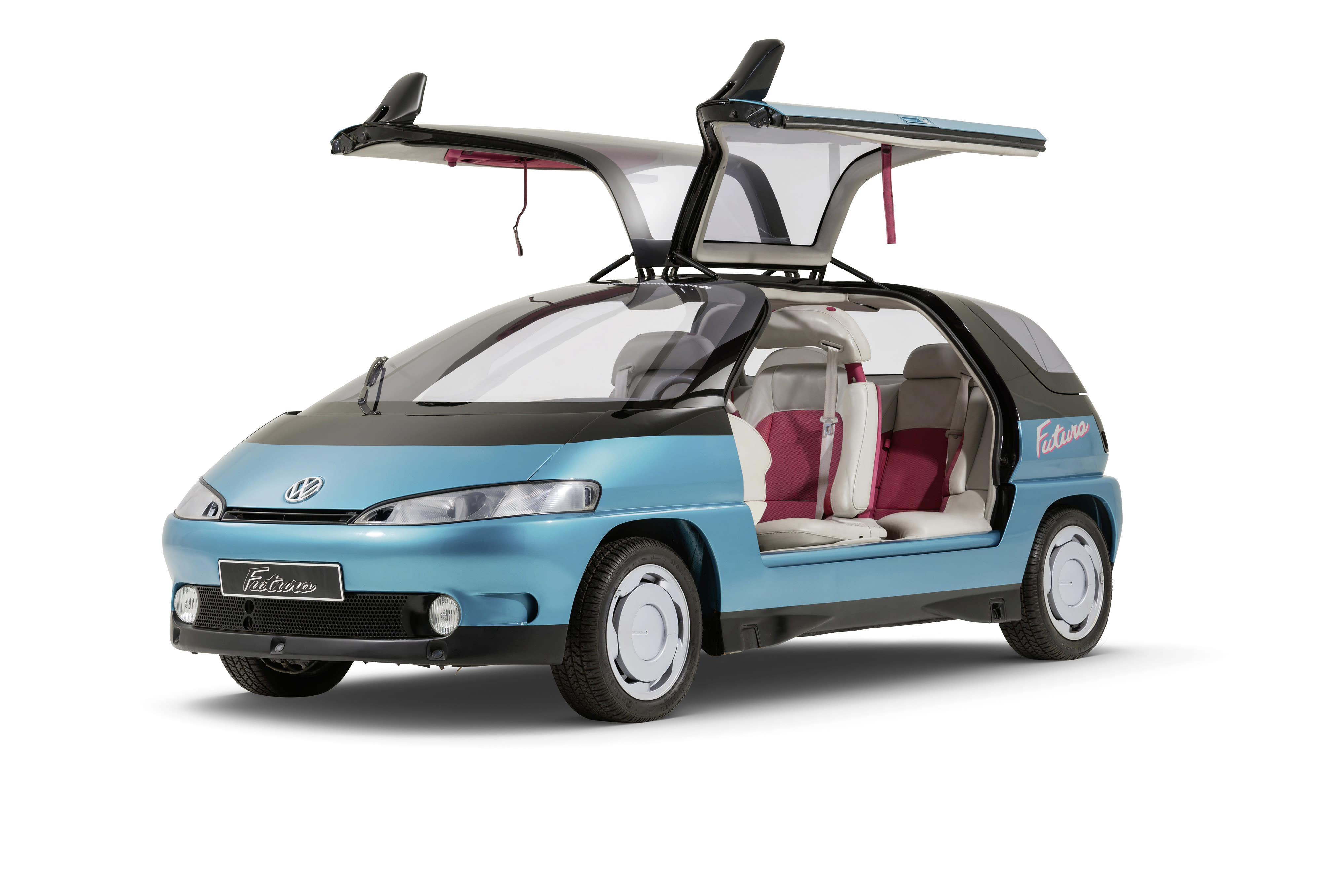 The 1989 Volkswagen Futura concept car in studio photo