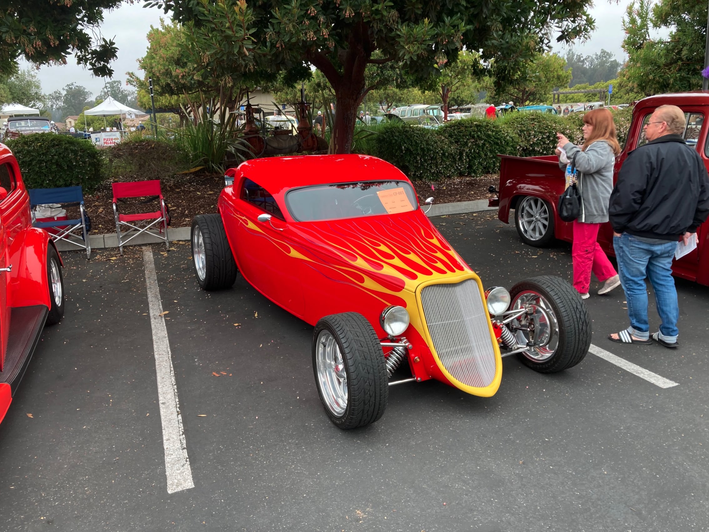 hot rod on display at Automotive Classic at Monarch Dunes