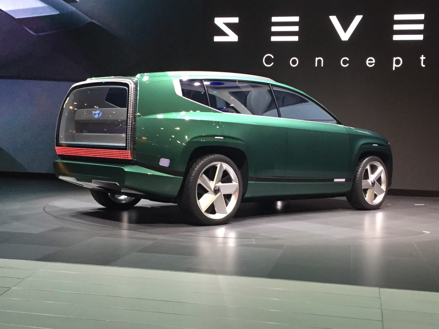 Hyundai Seven concept, on display at the LA Auto Show