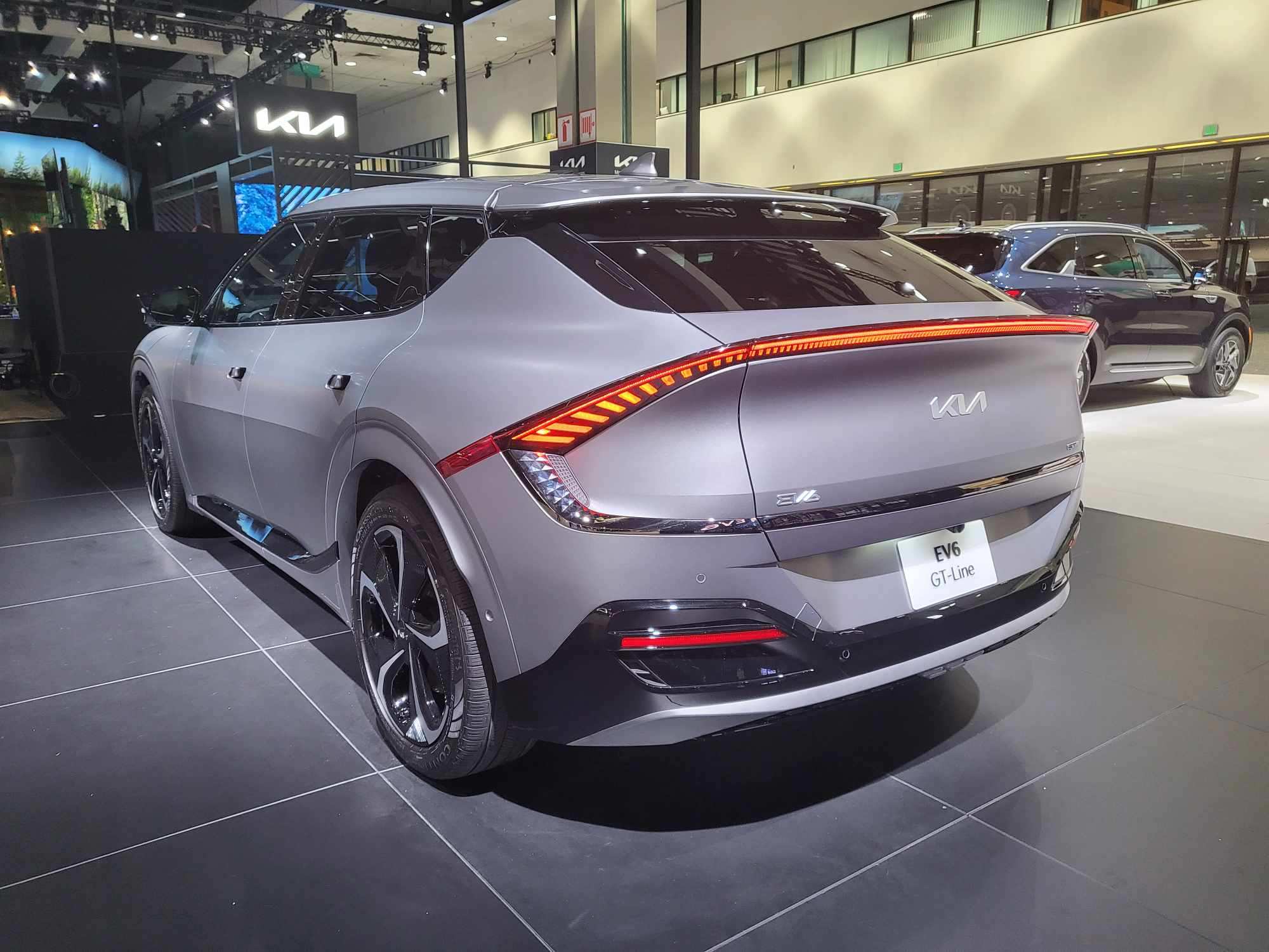 a Kia EV6 on display at the LA Auto Show