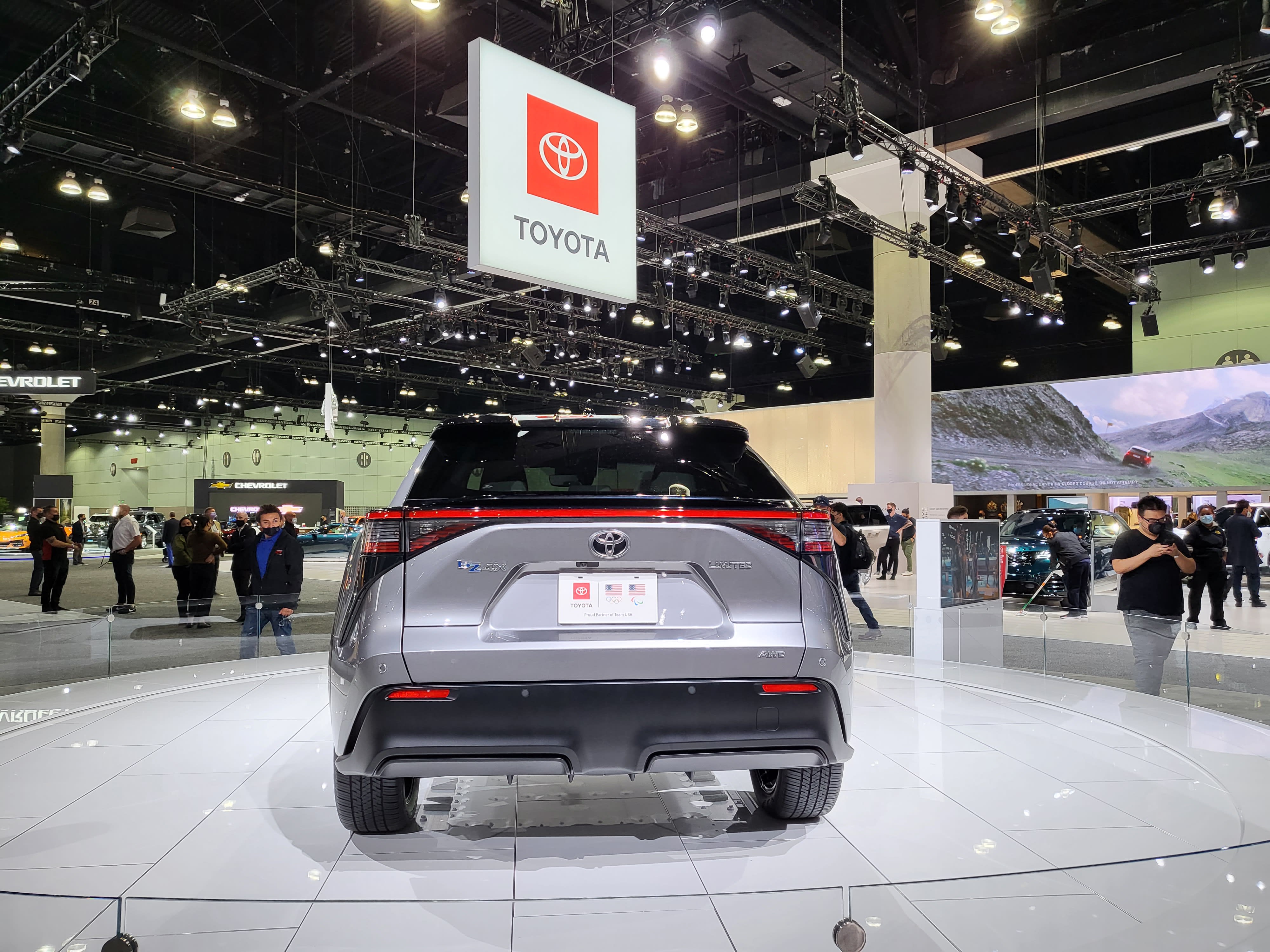 the rear of a Toyota br4xV on display at the LAAS 2021