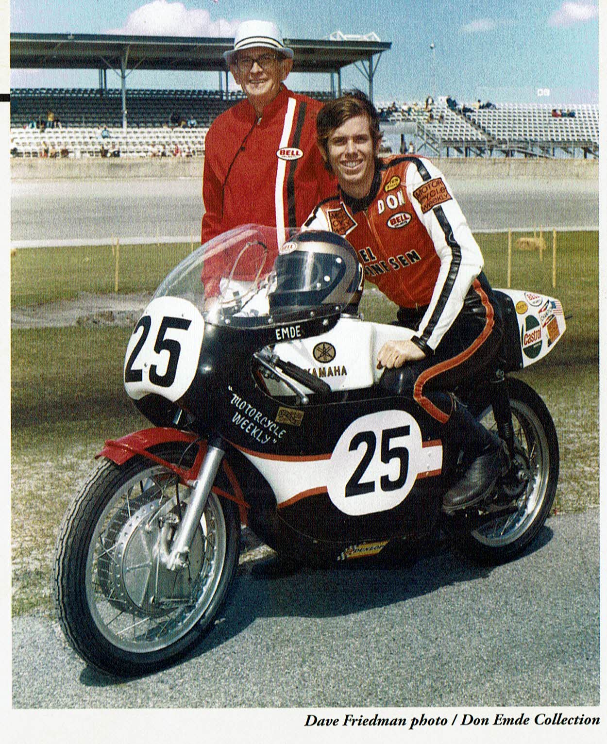 image from the book, of the author on a motorcycle