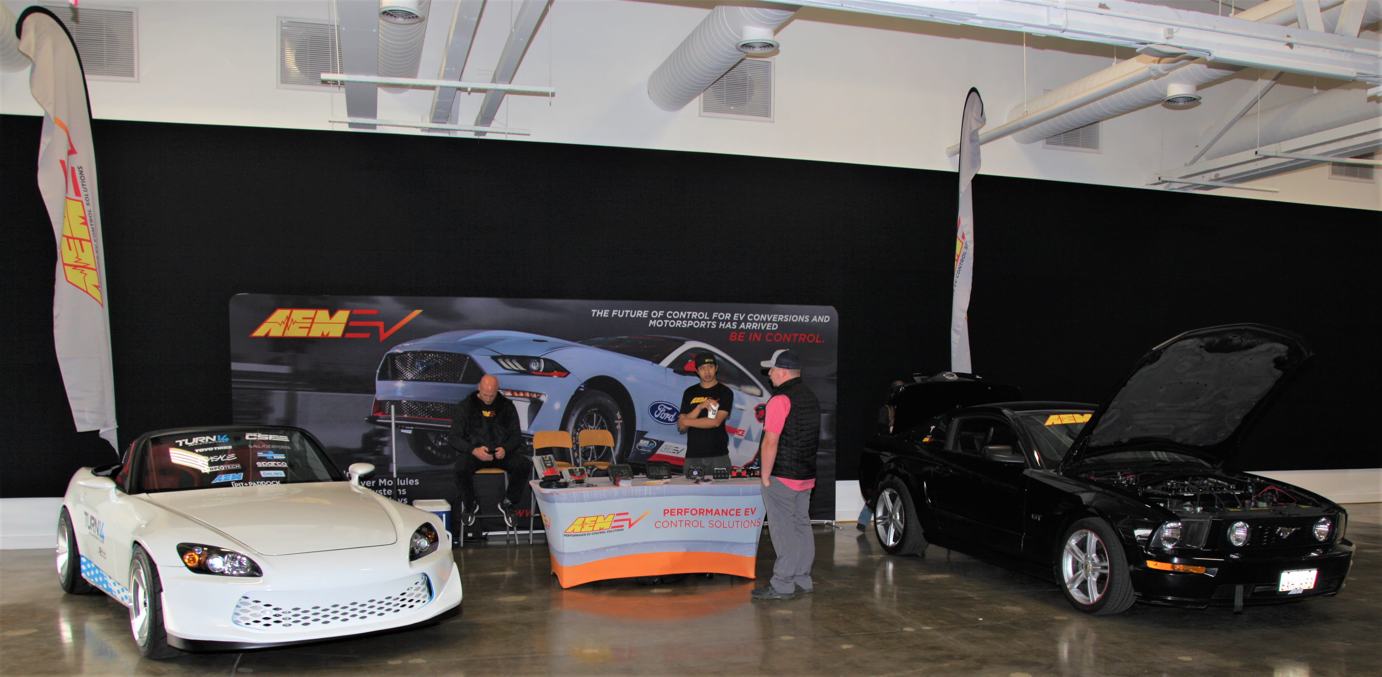 two cars at the Autopia2099 event