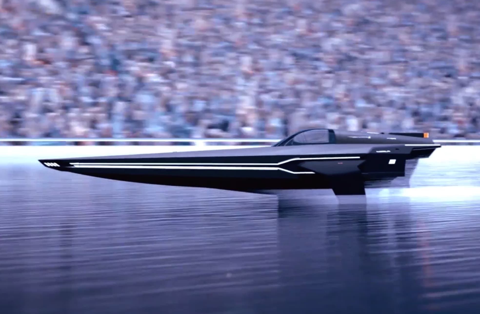 The E1 Race Series race-boat "RaceBird"