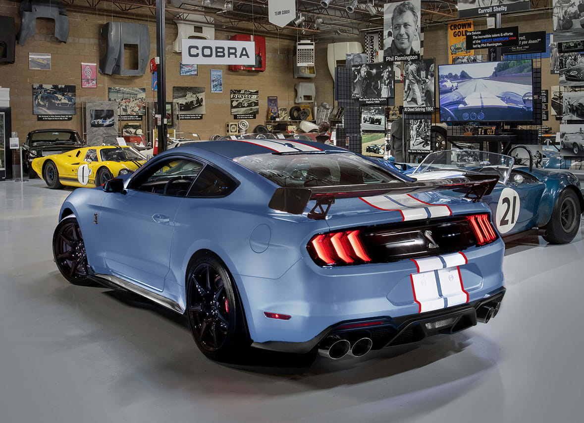 the rear of the Ford Shelby GT500