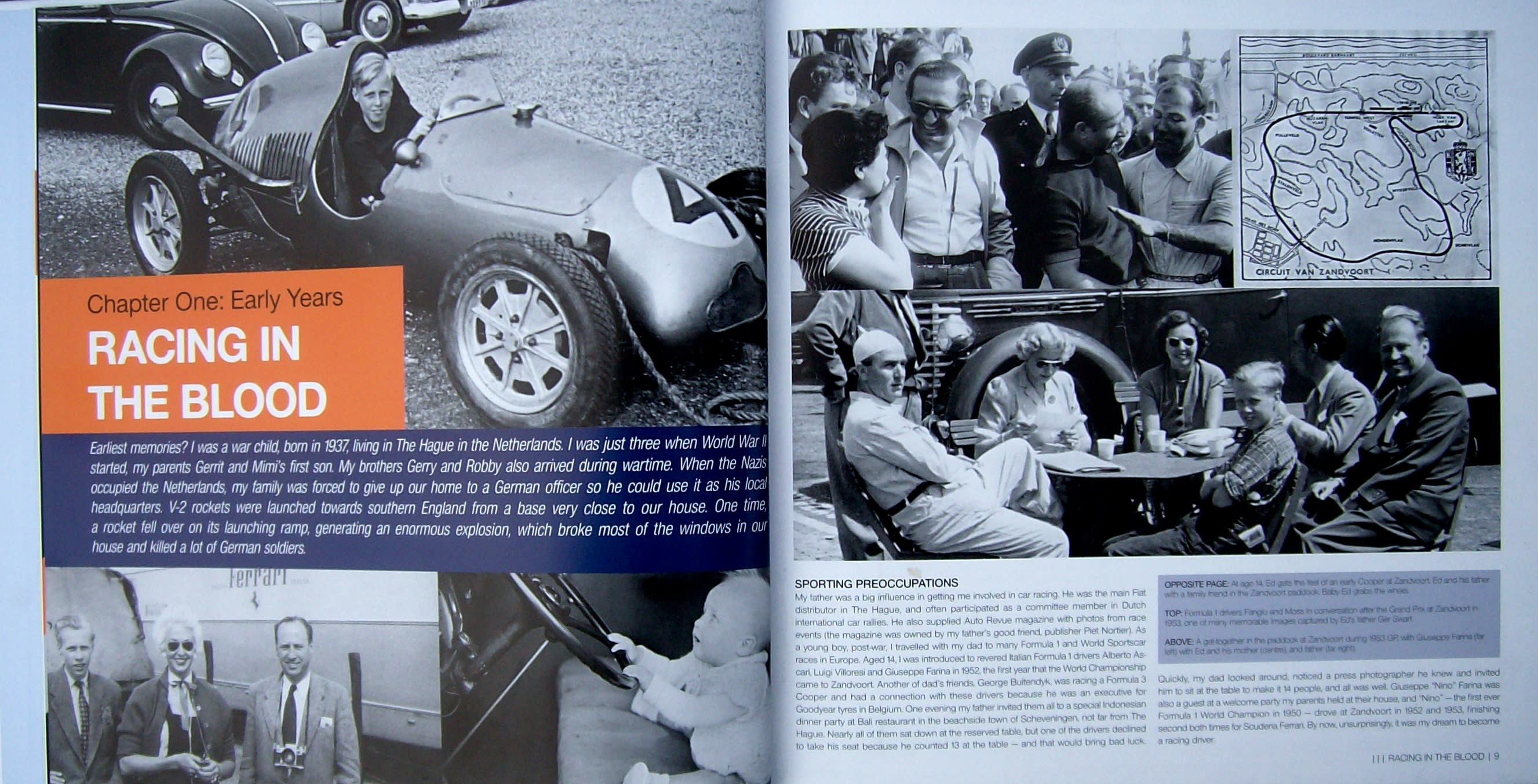 page-spread from the autobiography of Ed Swart
