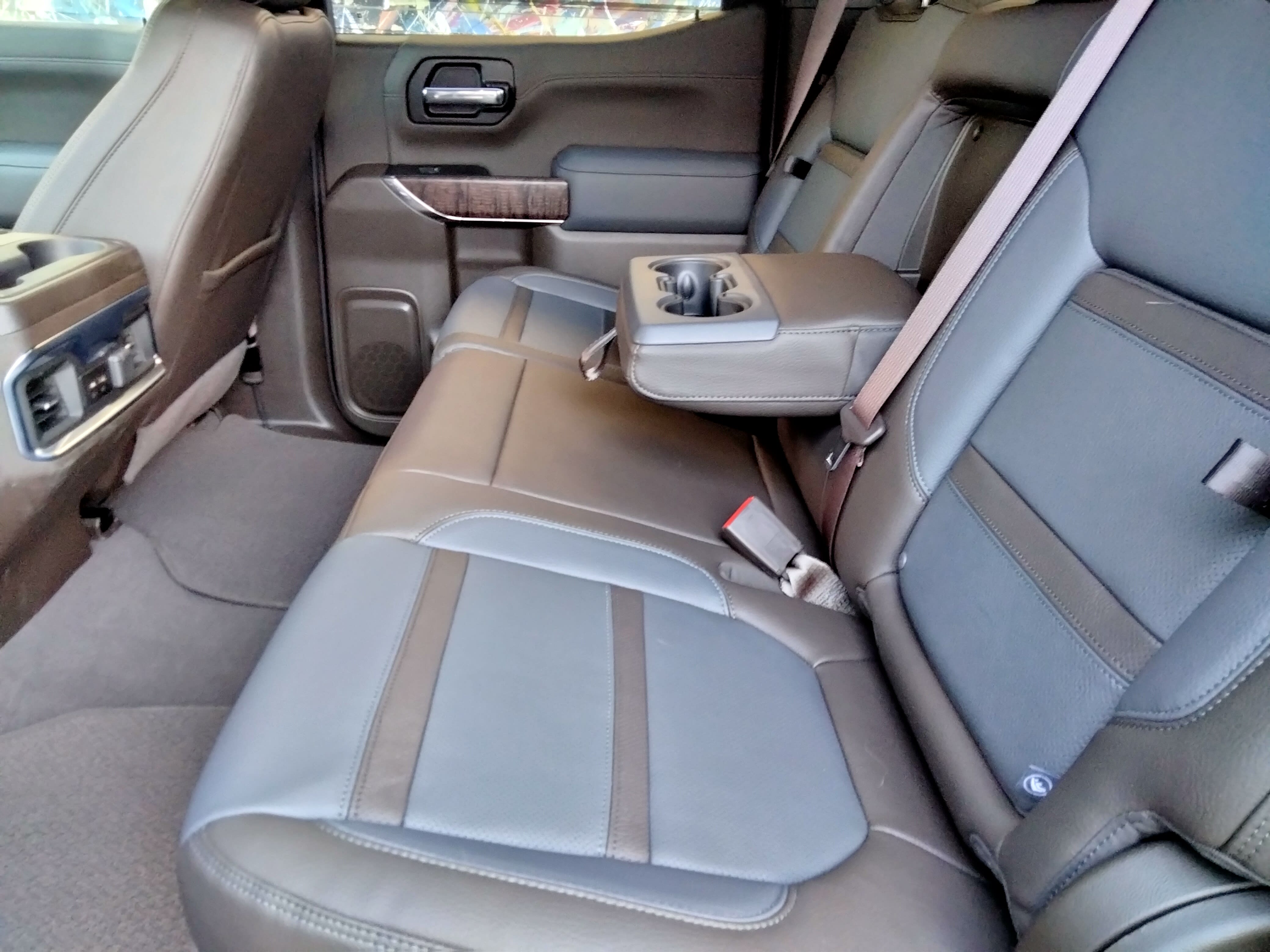 rear seat of a 2022 GMC Sierra Denali