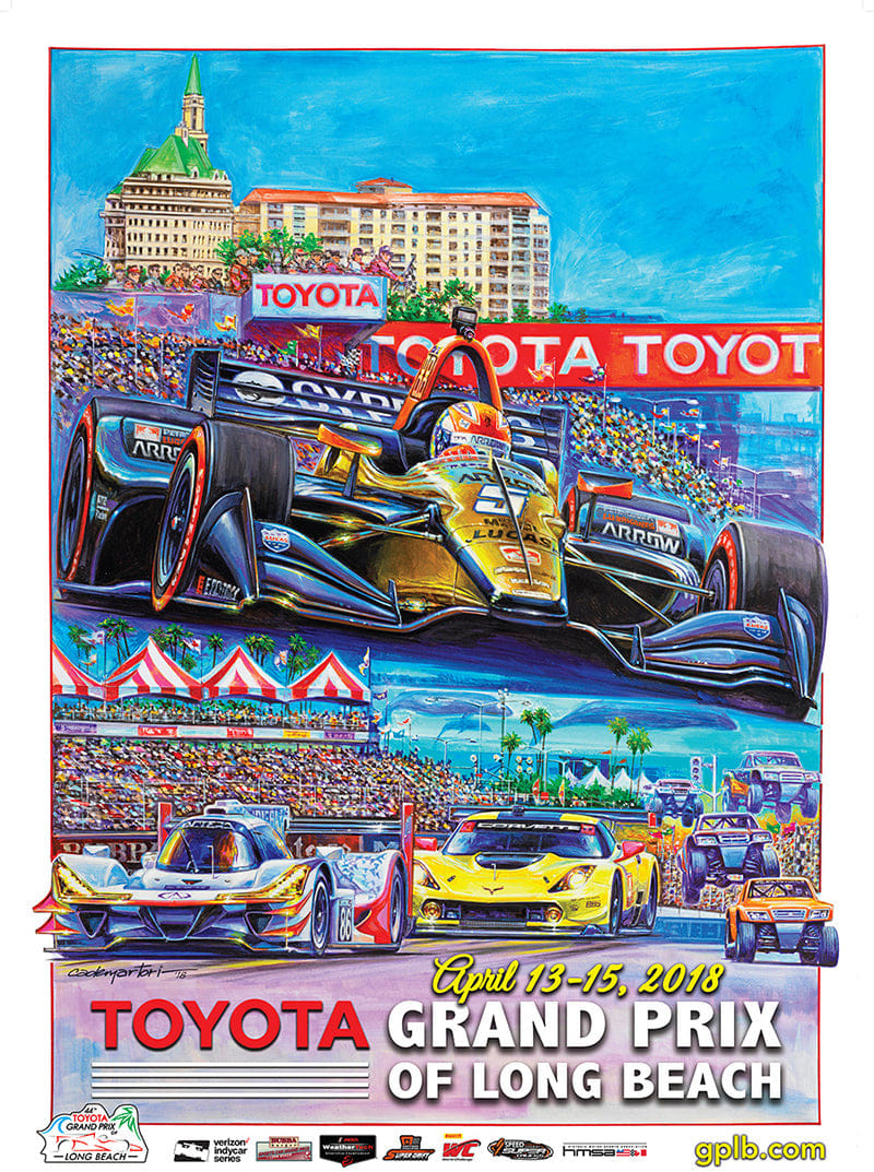 poster for the Toyota Grand Prix in Long Beach