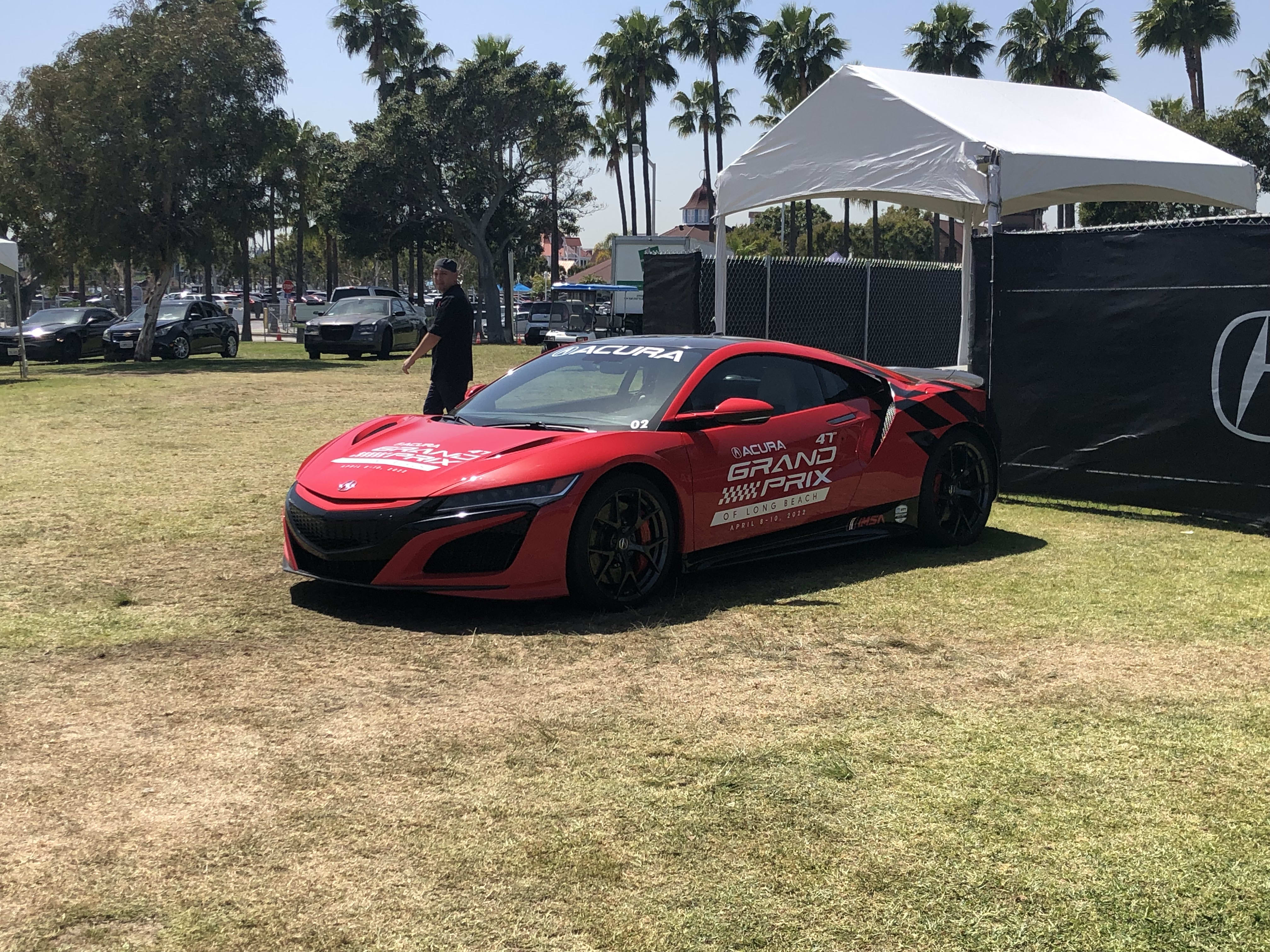 The Acura booth at the Acura Grand Prix of Long Beach