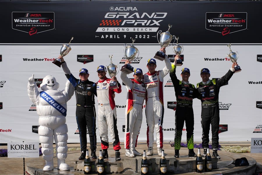 Winning drivers and co-drivers in IMSA WeatherTech Sportscar Championship Race Saturday at Long Beach
