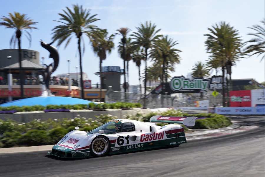 Zak Brown in number 61, a 1989 Jaguar XJR10