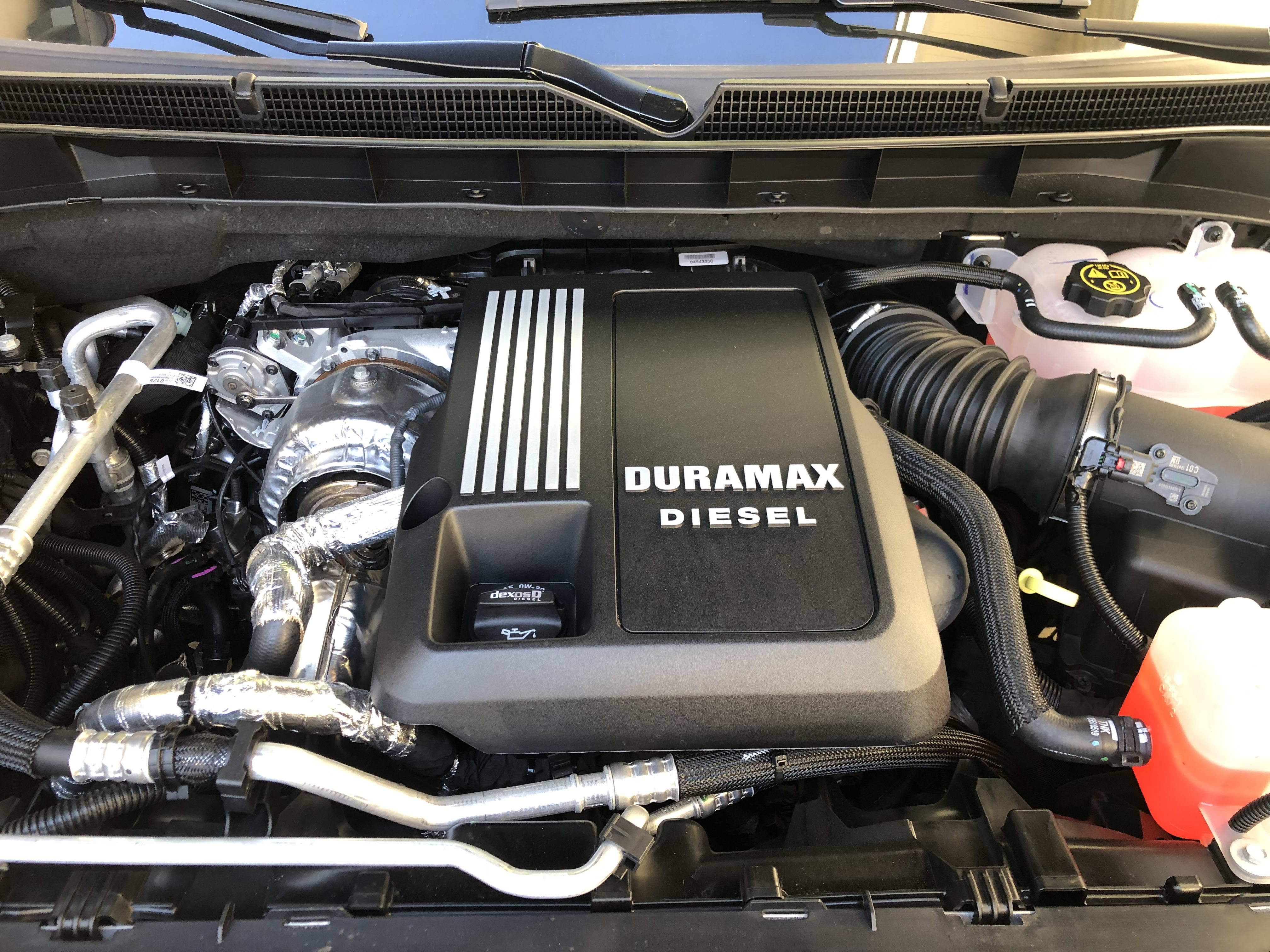 image of the diesel engine of the 2022 GMC Yukon XL Denali