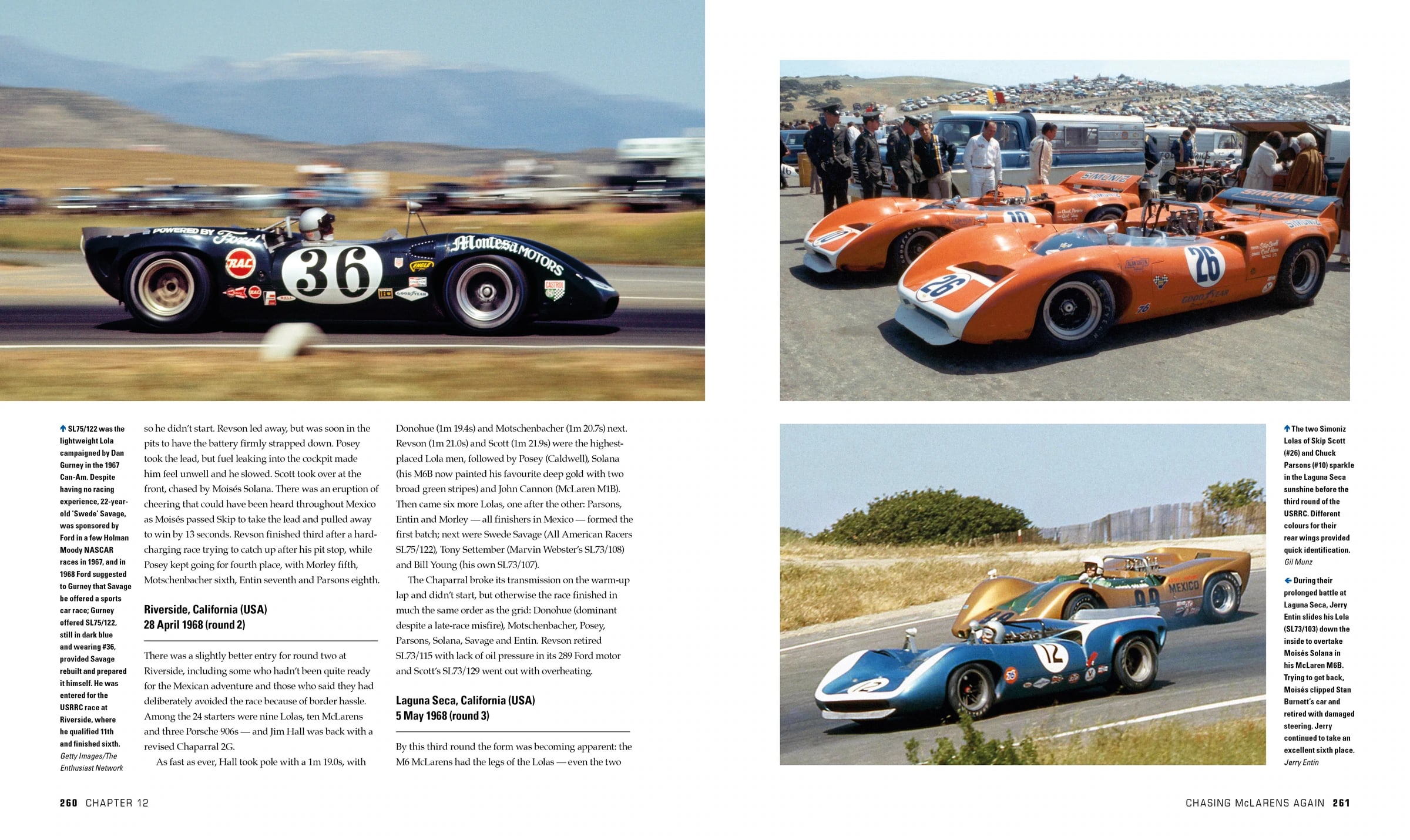page spread from the Lola-book, featuring pages 260-261