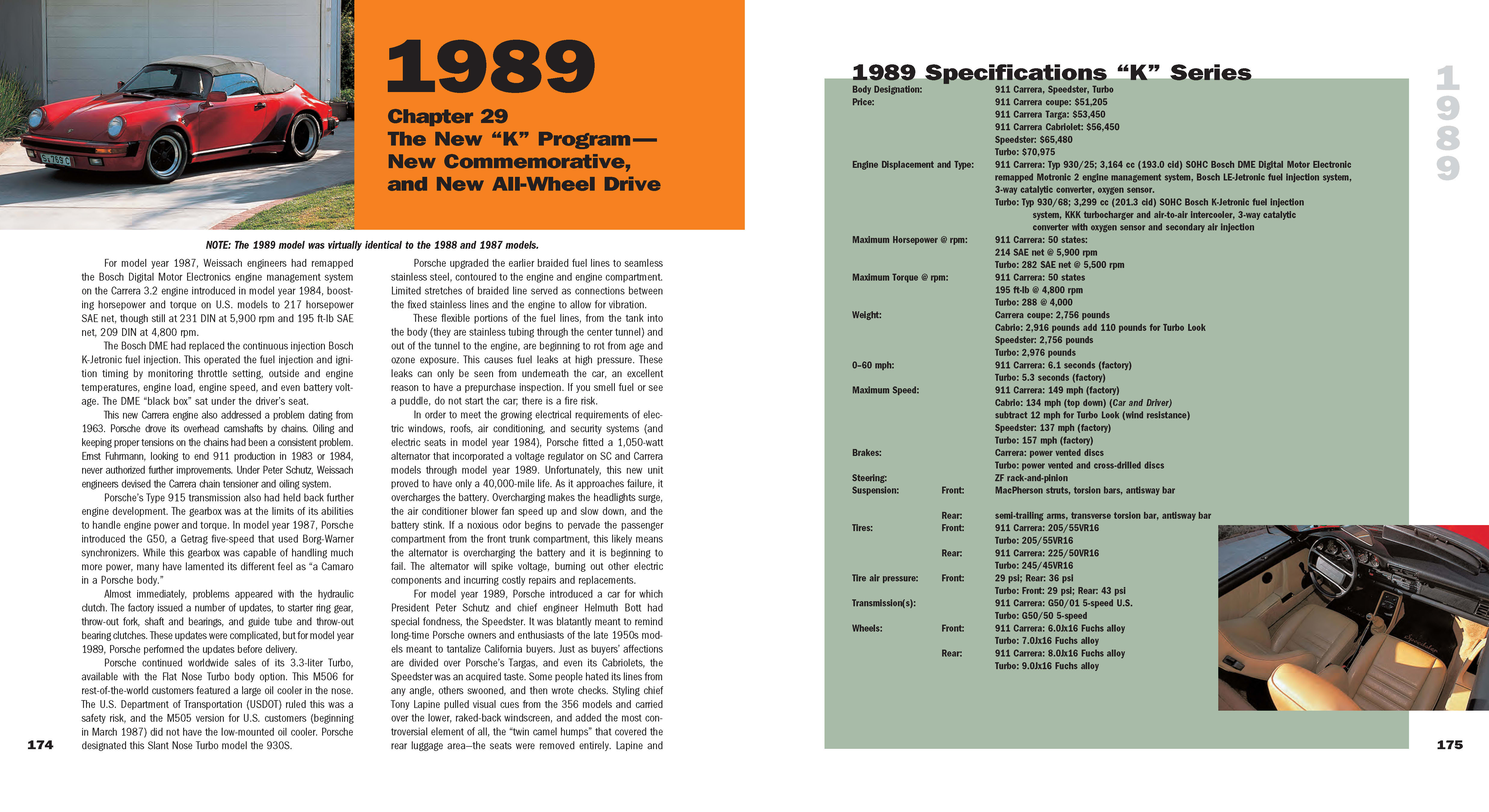 image of pages 174-175 of the book Buyer's Guide 1965-1998 Classic Porsche 911