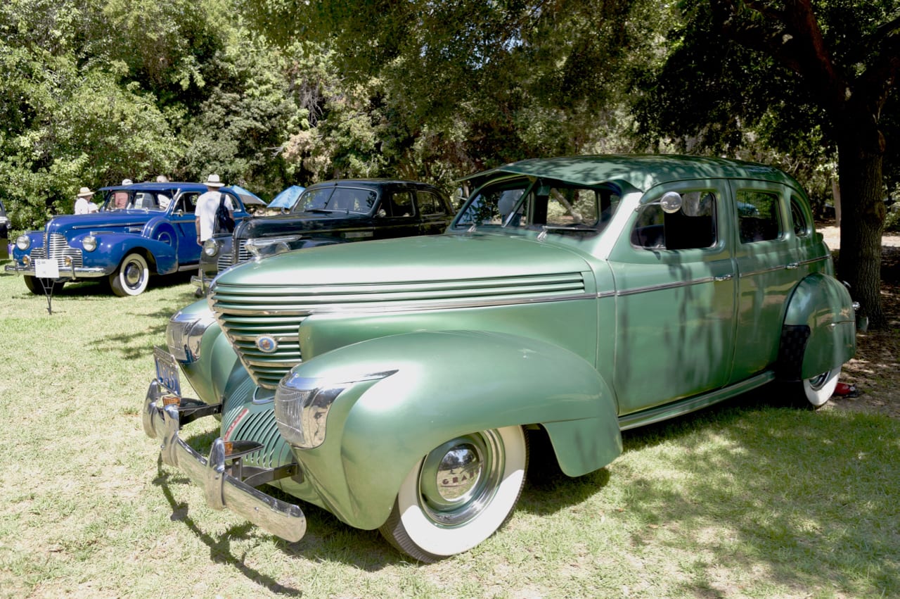 image of a 1939 Graham Sharknose on display at the San Marino Classics
