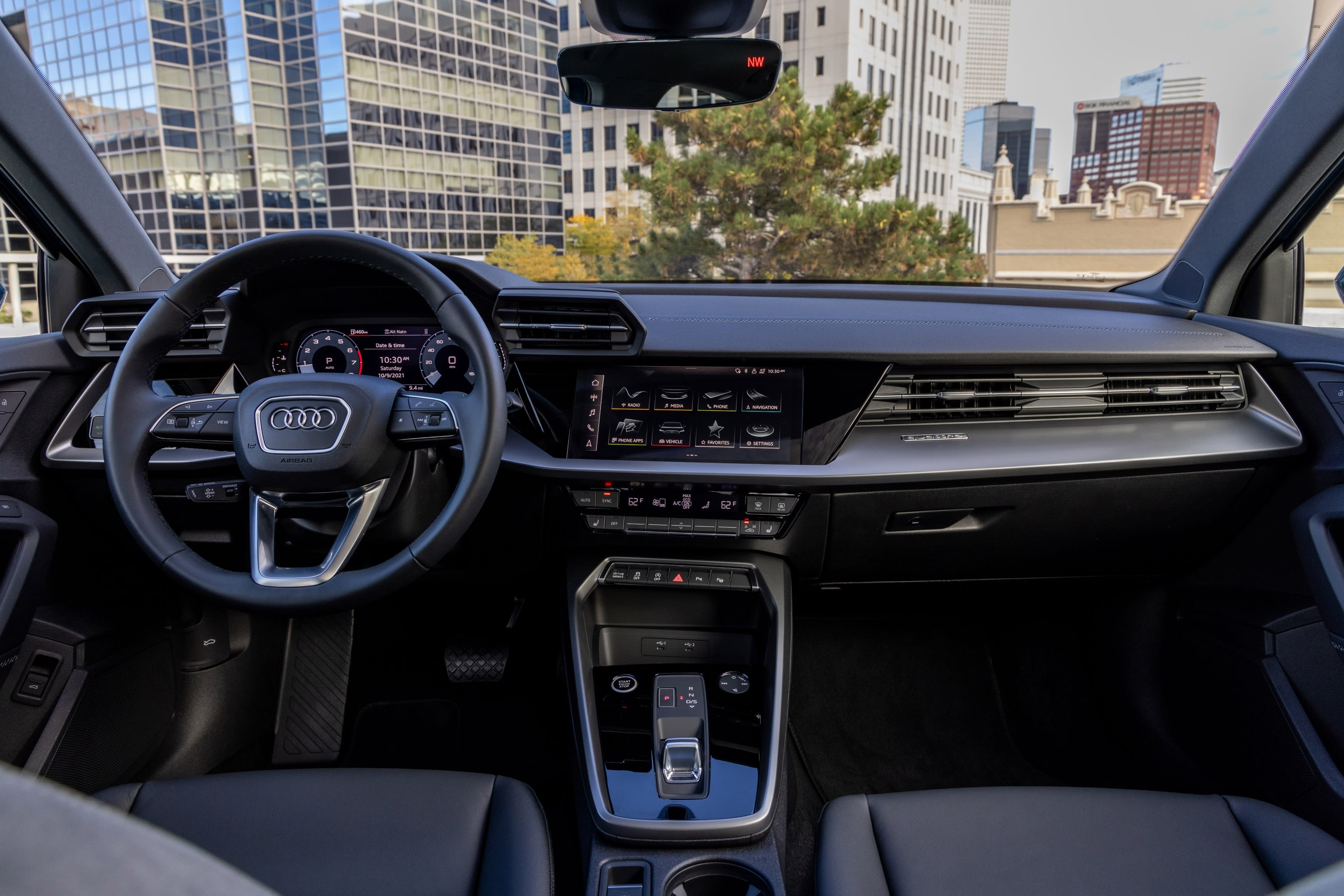 interior view of the 2022 Audi A3