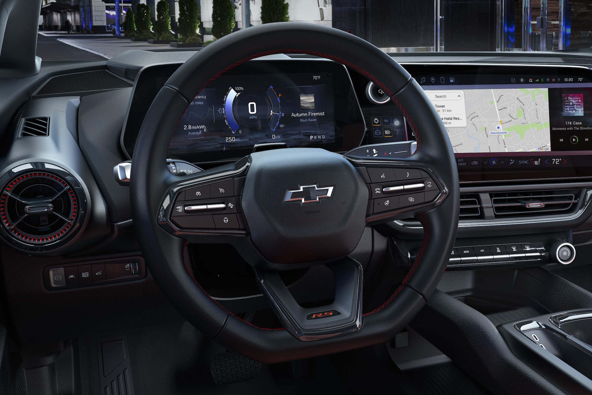 interior driver's area of the 2024 Chevrolet Equinox EV