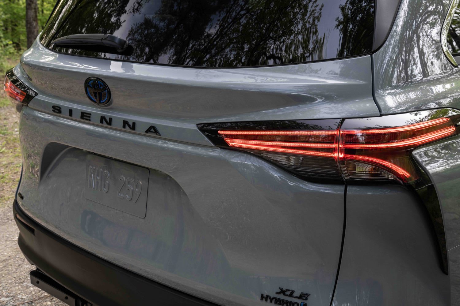 rear of the Toyota Sienna Woodland Edition