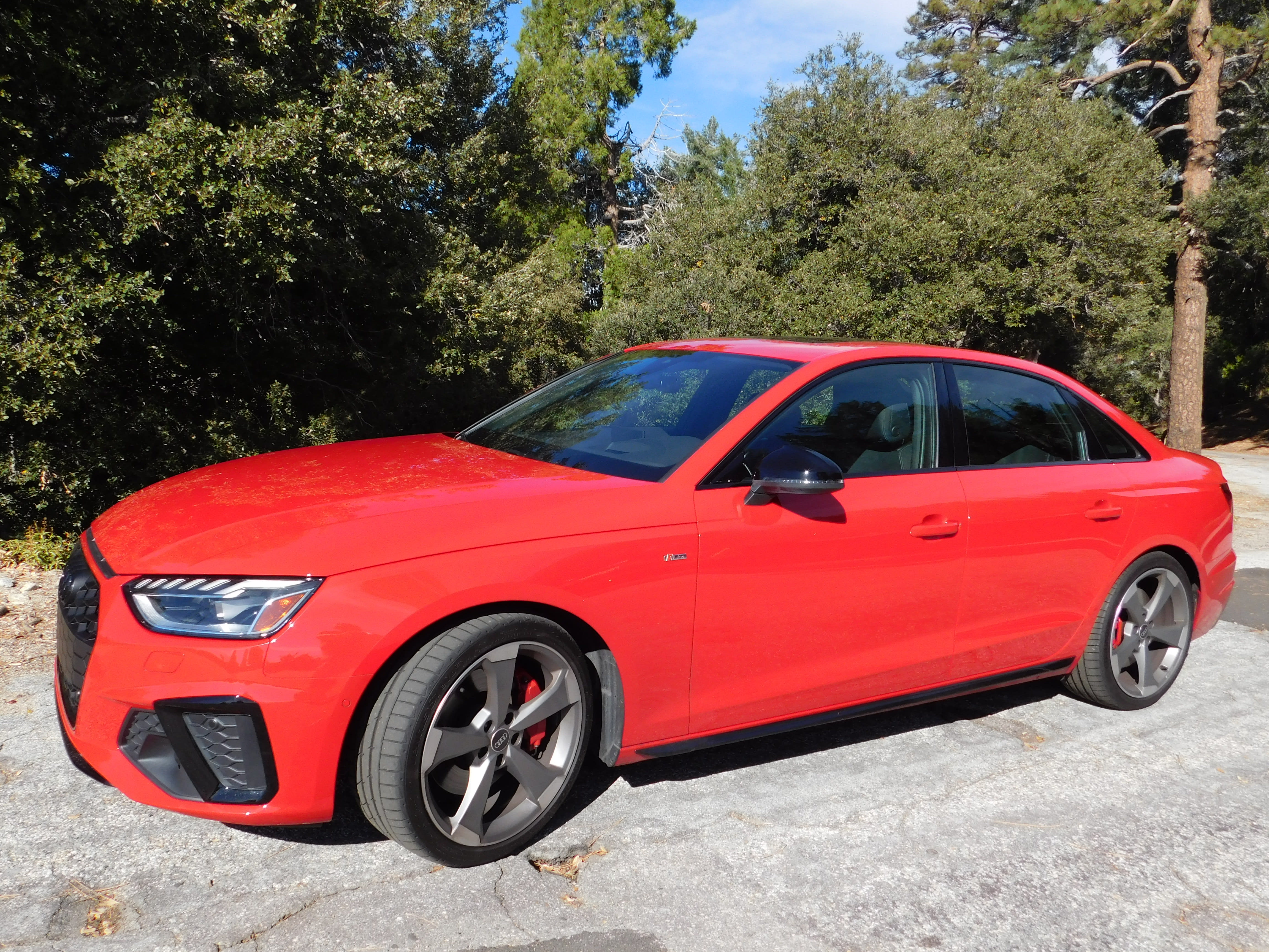 an exterior image of the 2022 Audi A4, as tested.