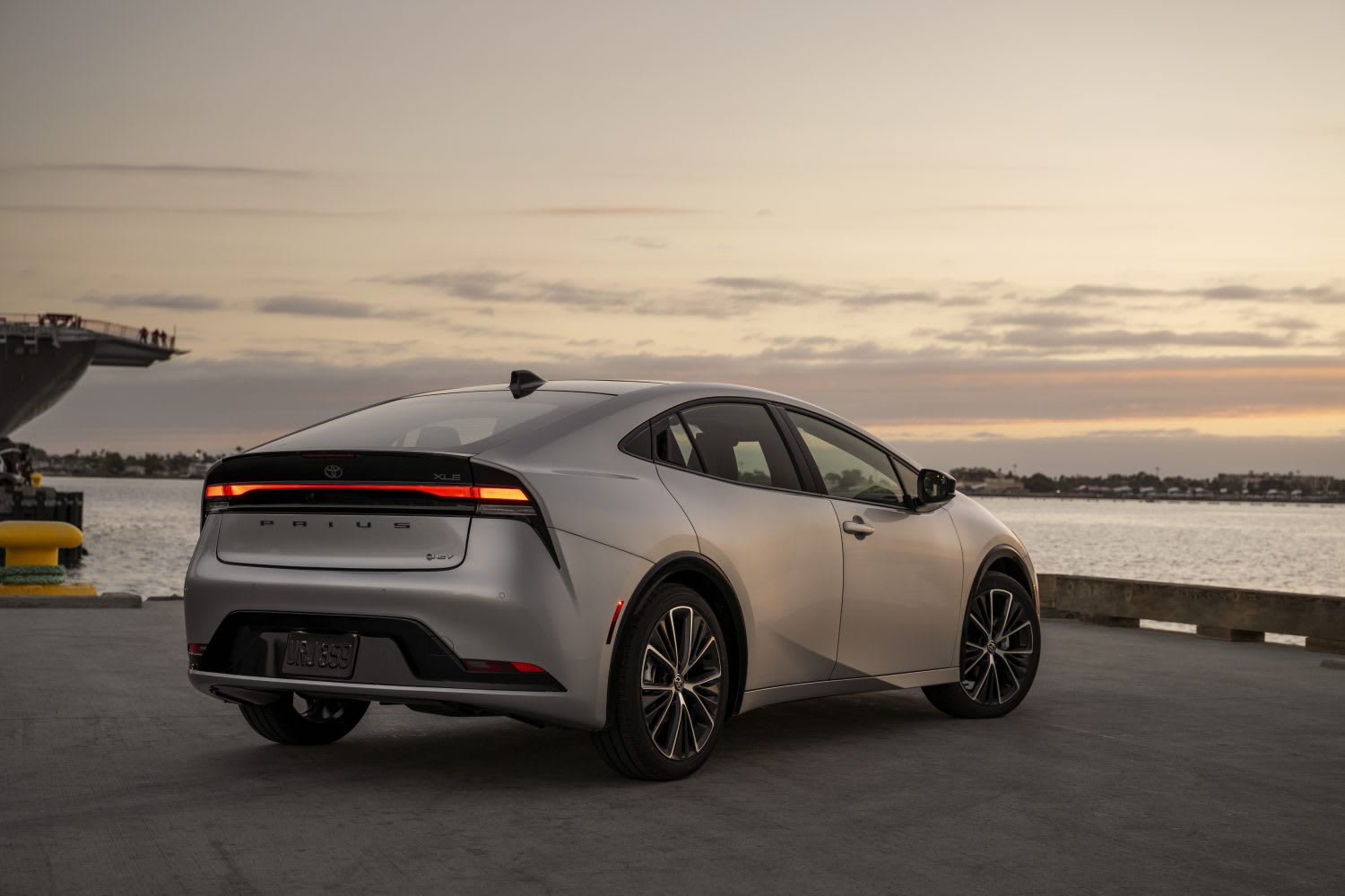 image of the rear of the 2023 Toyota Prius