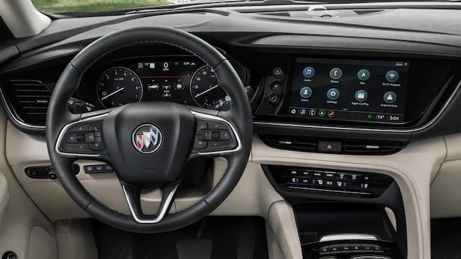 front dashboard of the 2023 Buick Envision Avenir