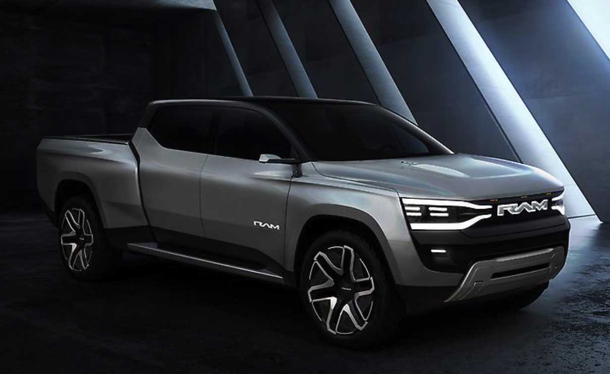 Ram 1500 Revolution BEV Pickup at the 2023 CES