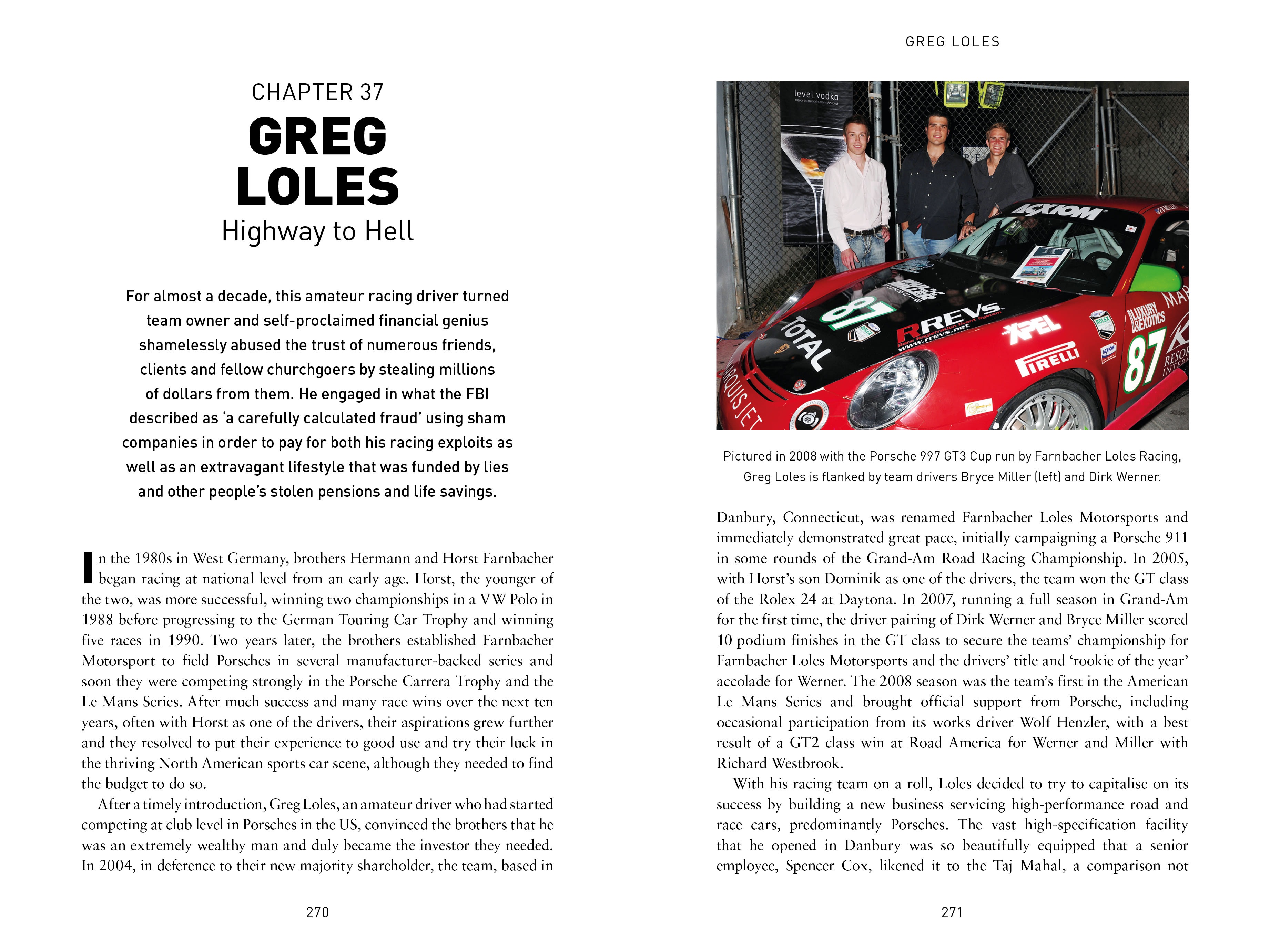 page spread from Driven To Crime