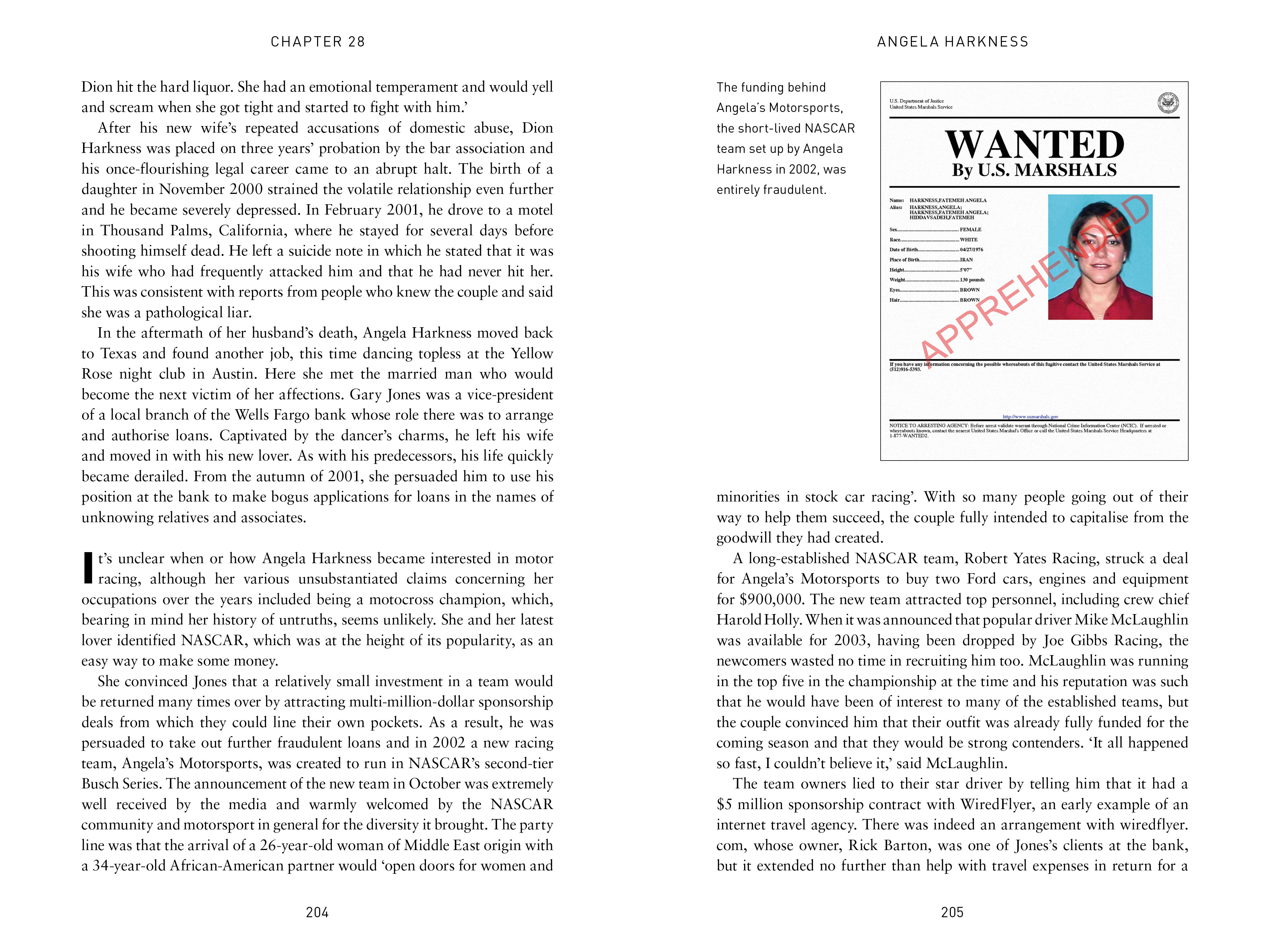 page spread from Driven To Crime
