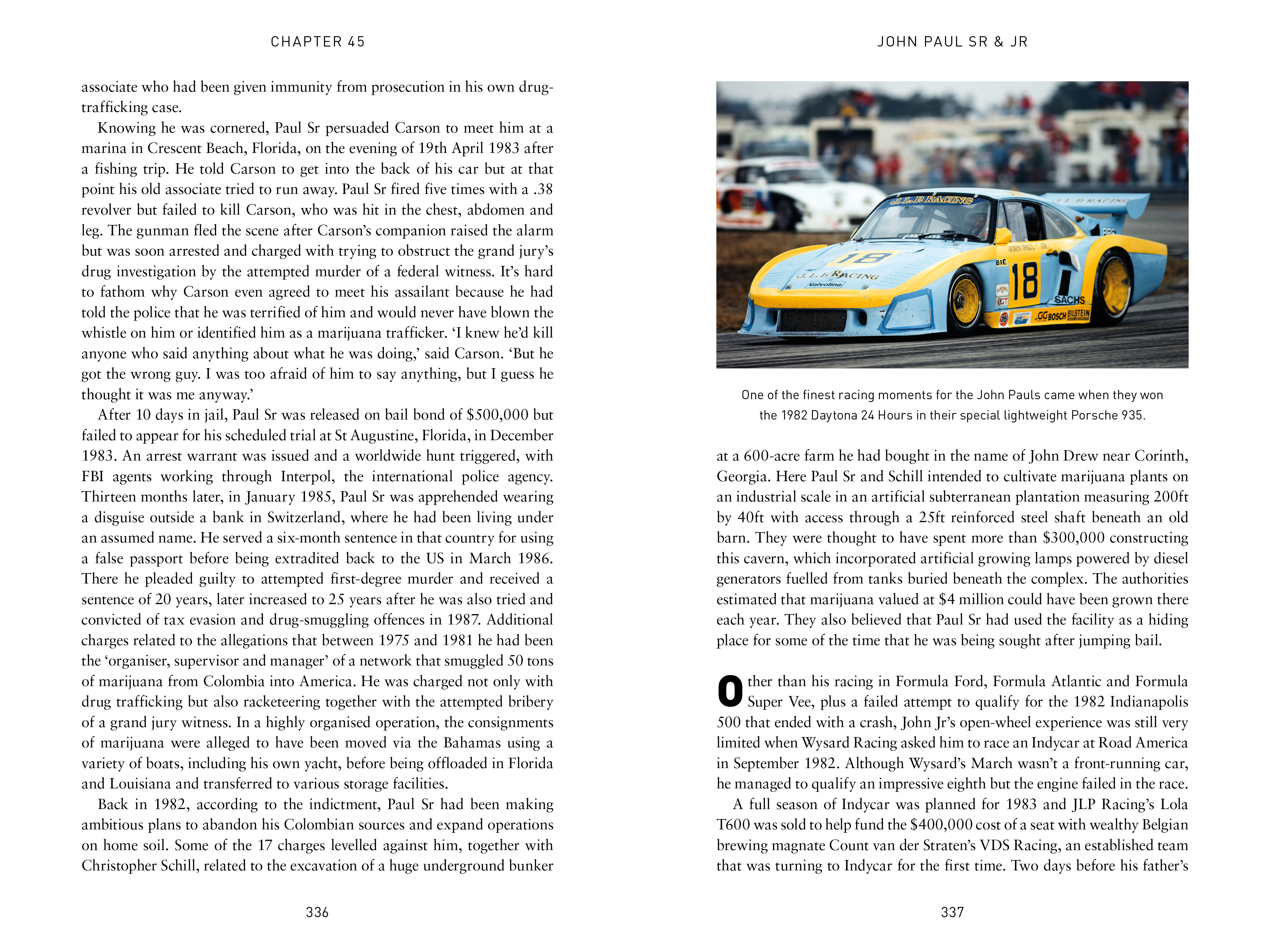 page spread from Driven To Crime