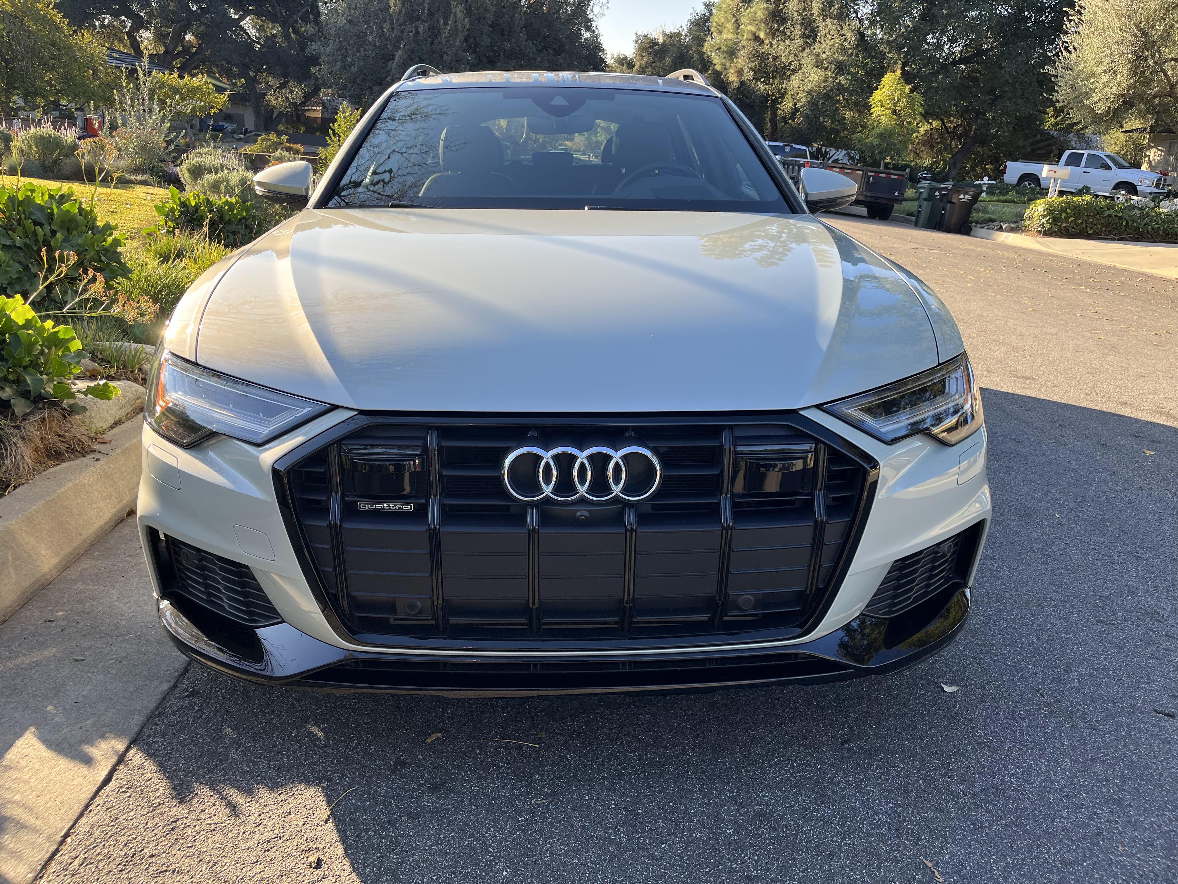 the Audi A6 Allroad as seen from the front