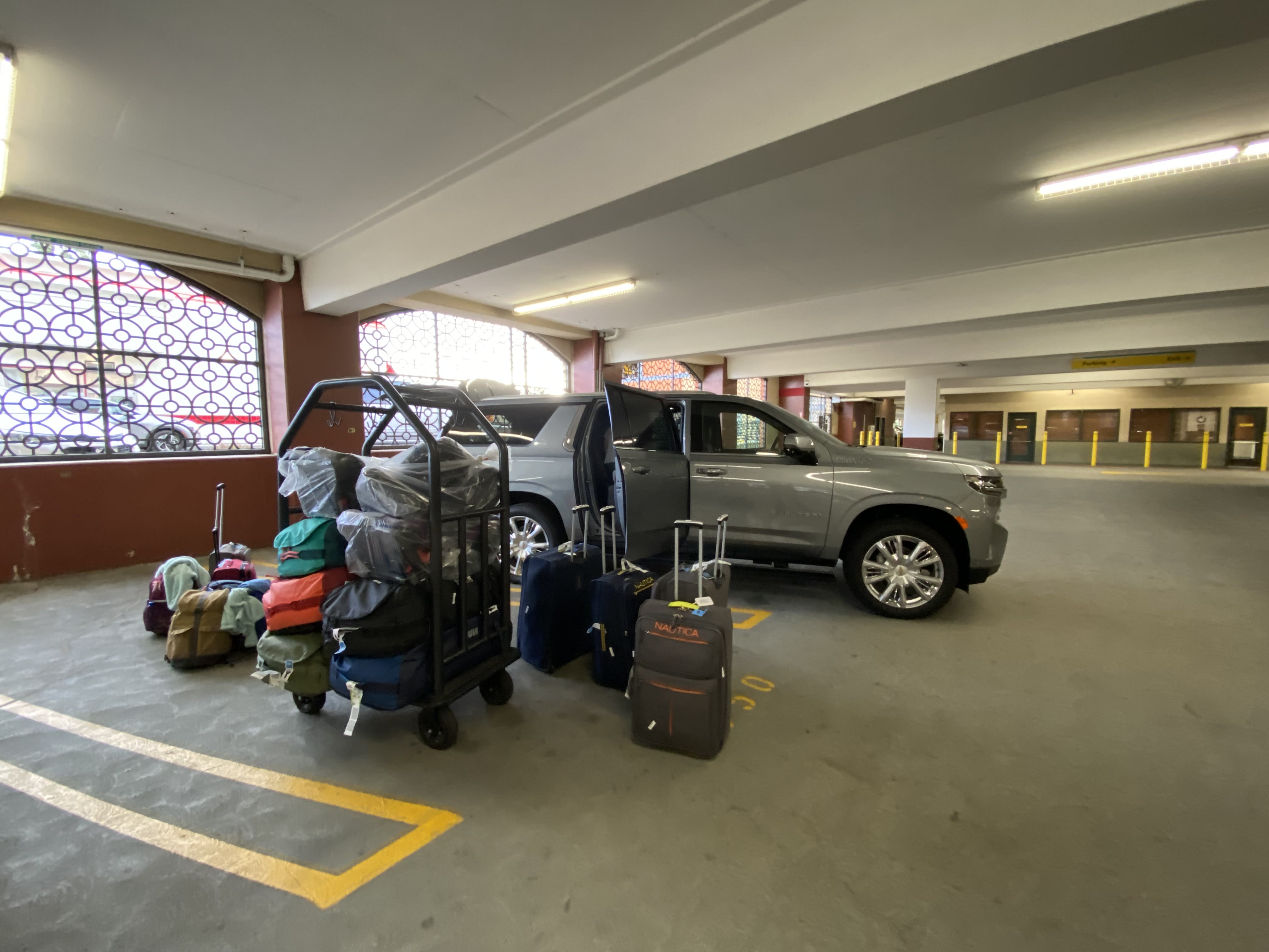 image of the 2023 Chevrolet Suburban High Country with a vast amount of luggage
