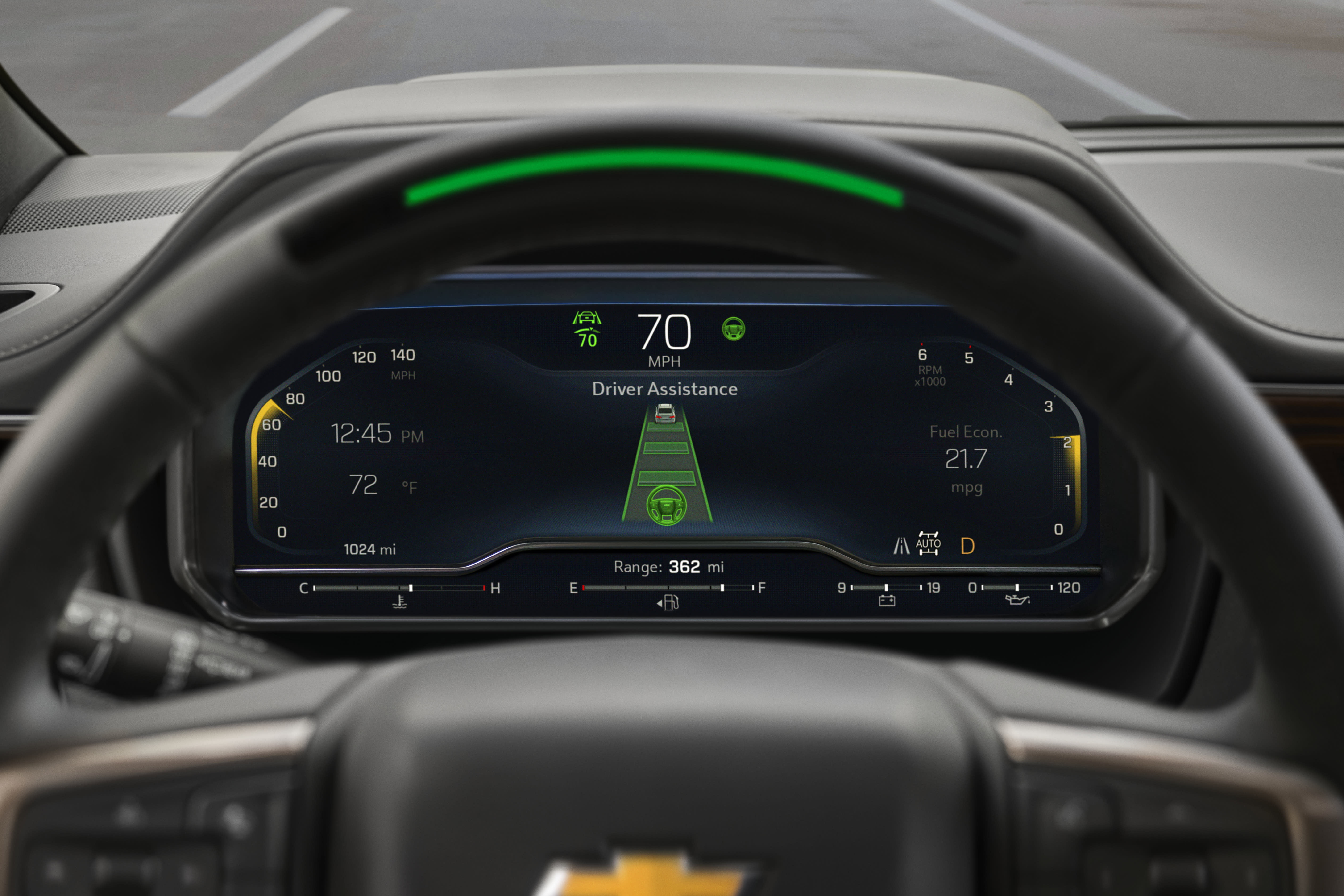 image of the SuperCruise feature included in the review vehicle