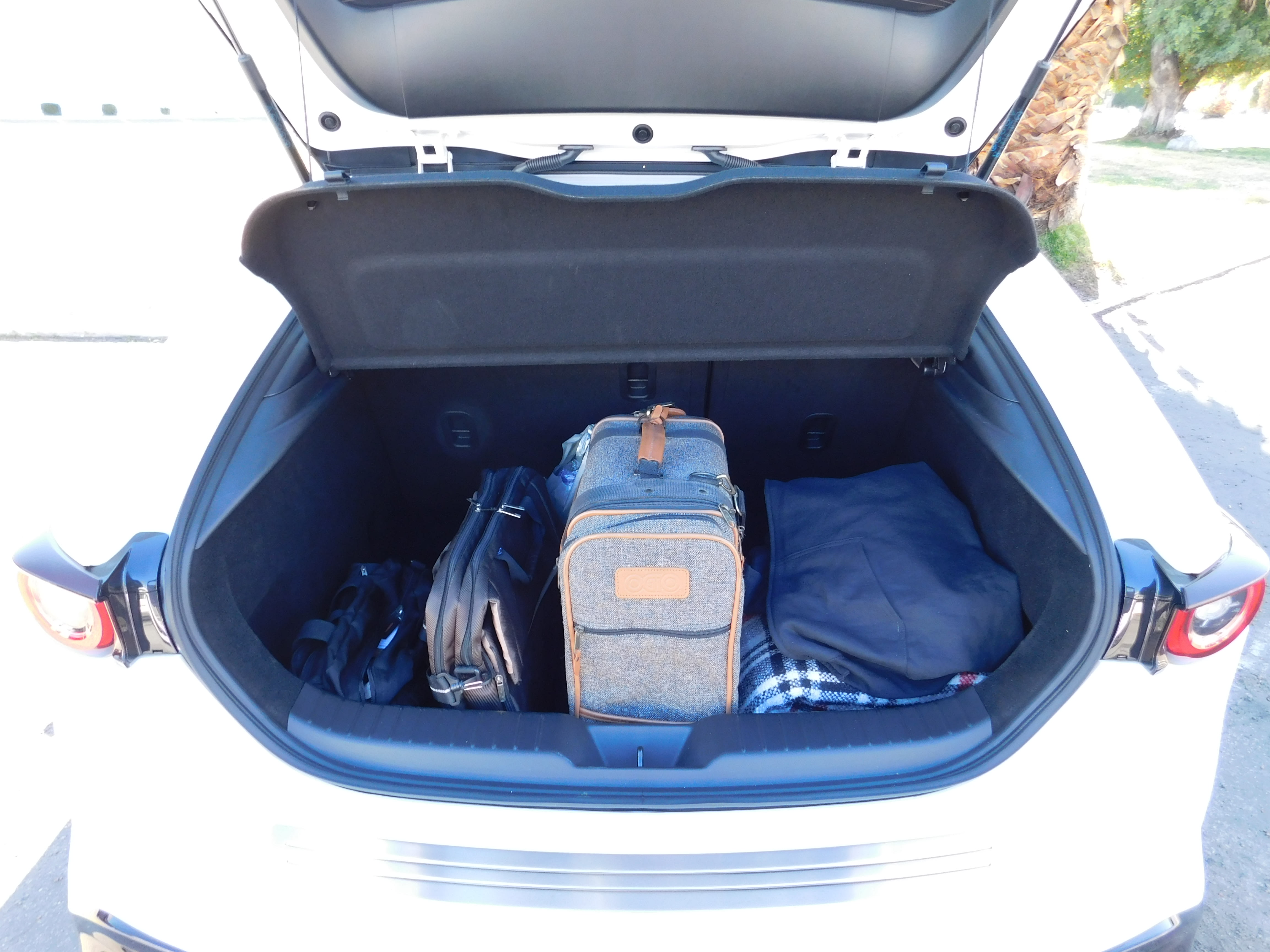 image of the trunk space of the 2023 Mazda3 Hatchback