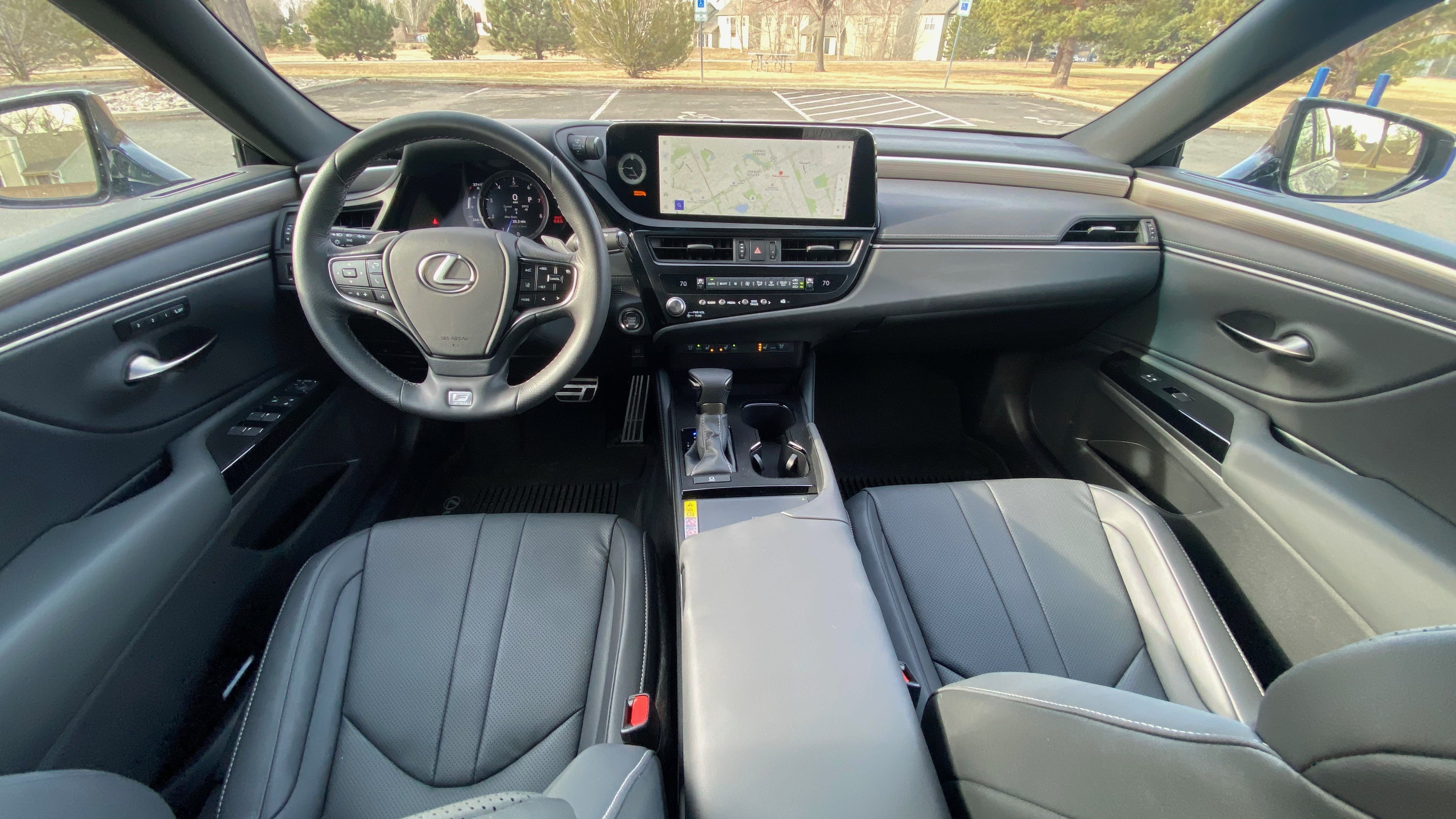 image of the interior of the 2023 Lexus ES350 F Sport Handling
