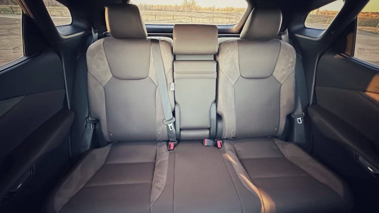 interior image of the rear seat in the 2023 Lexus RX350h