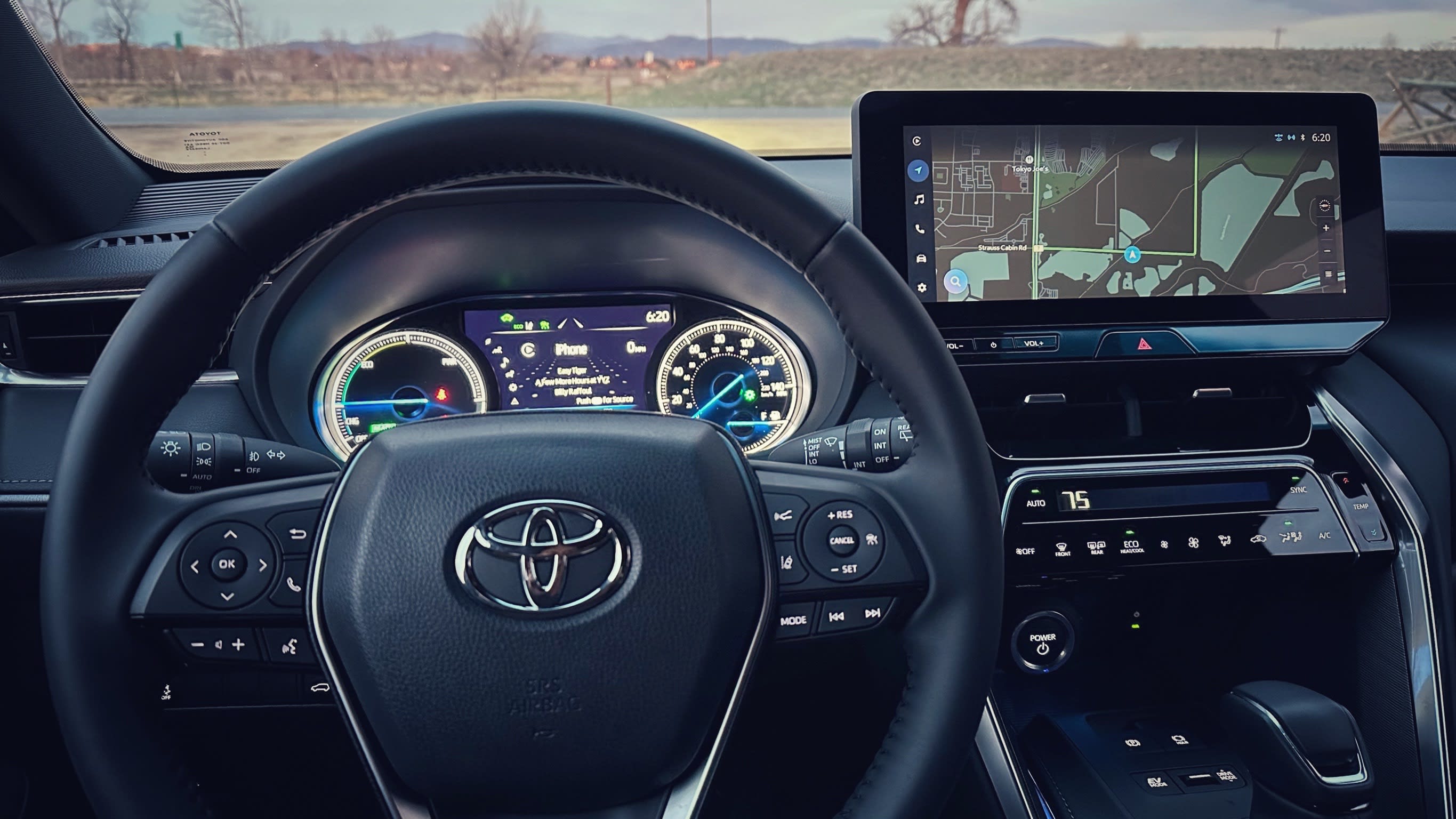 interior view of the 2023 Toyota Venza