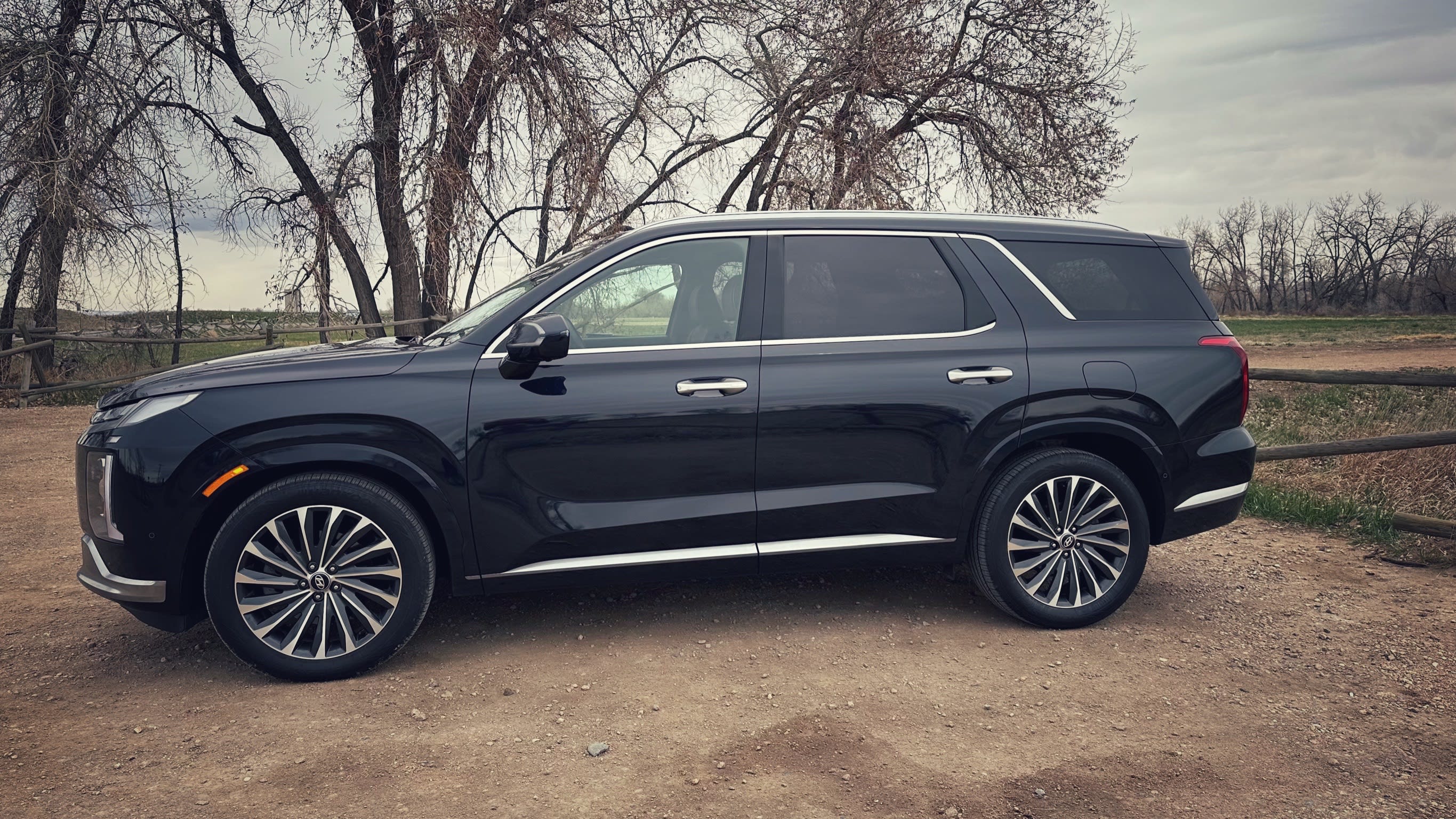 exterior side view of the 2023 Hyundai Palisade