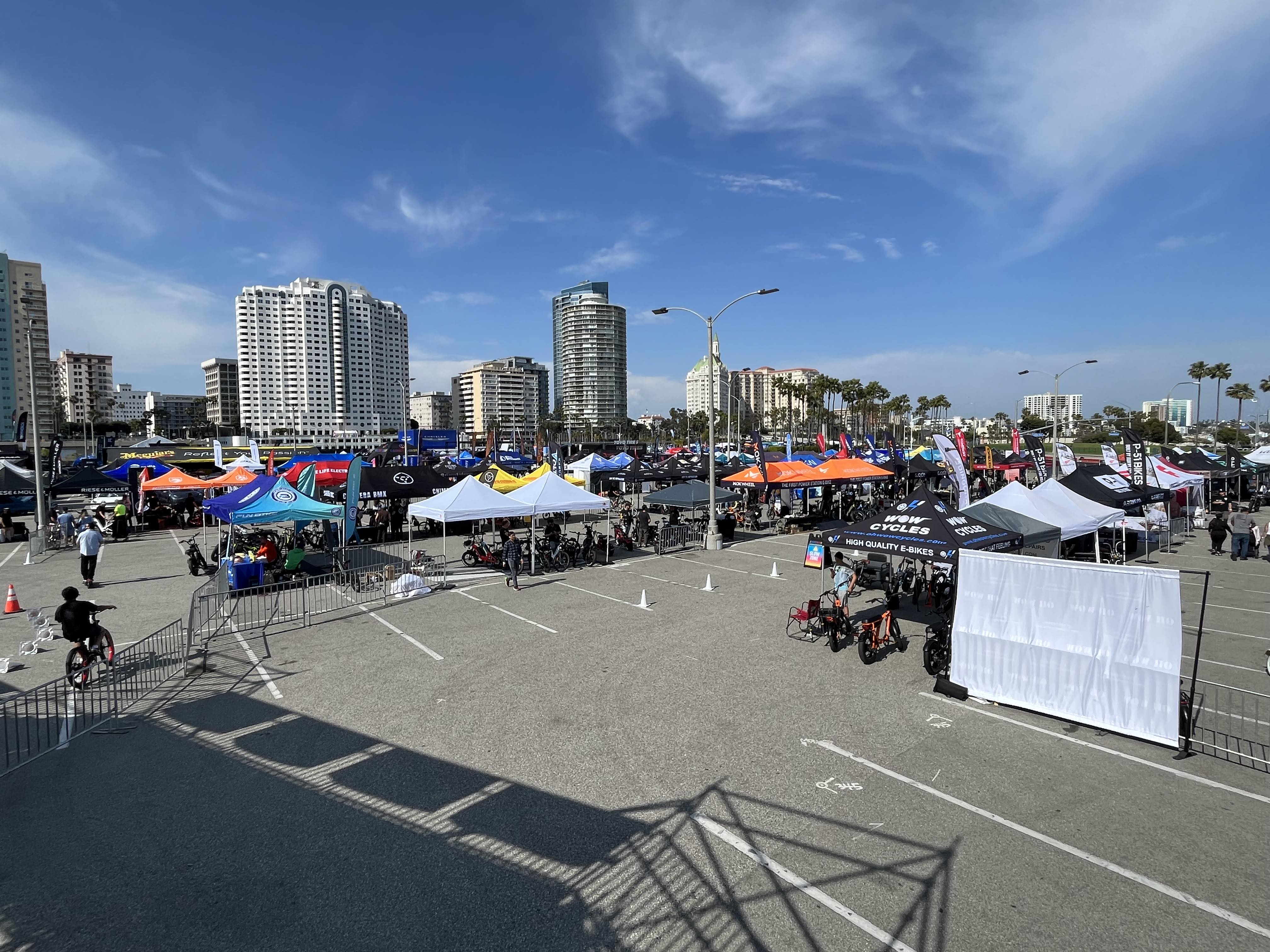 overview of the Electrify Expo outdoor area