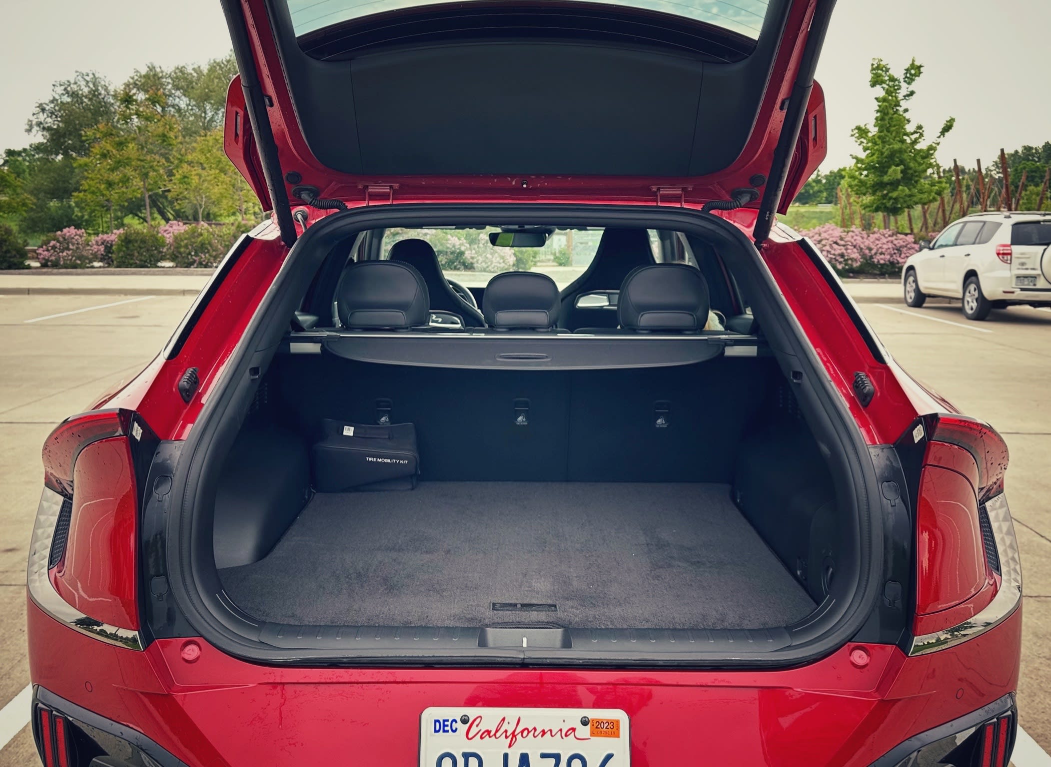 trunk of a 2023 Kia EV6 GT