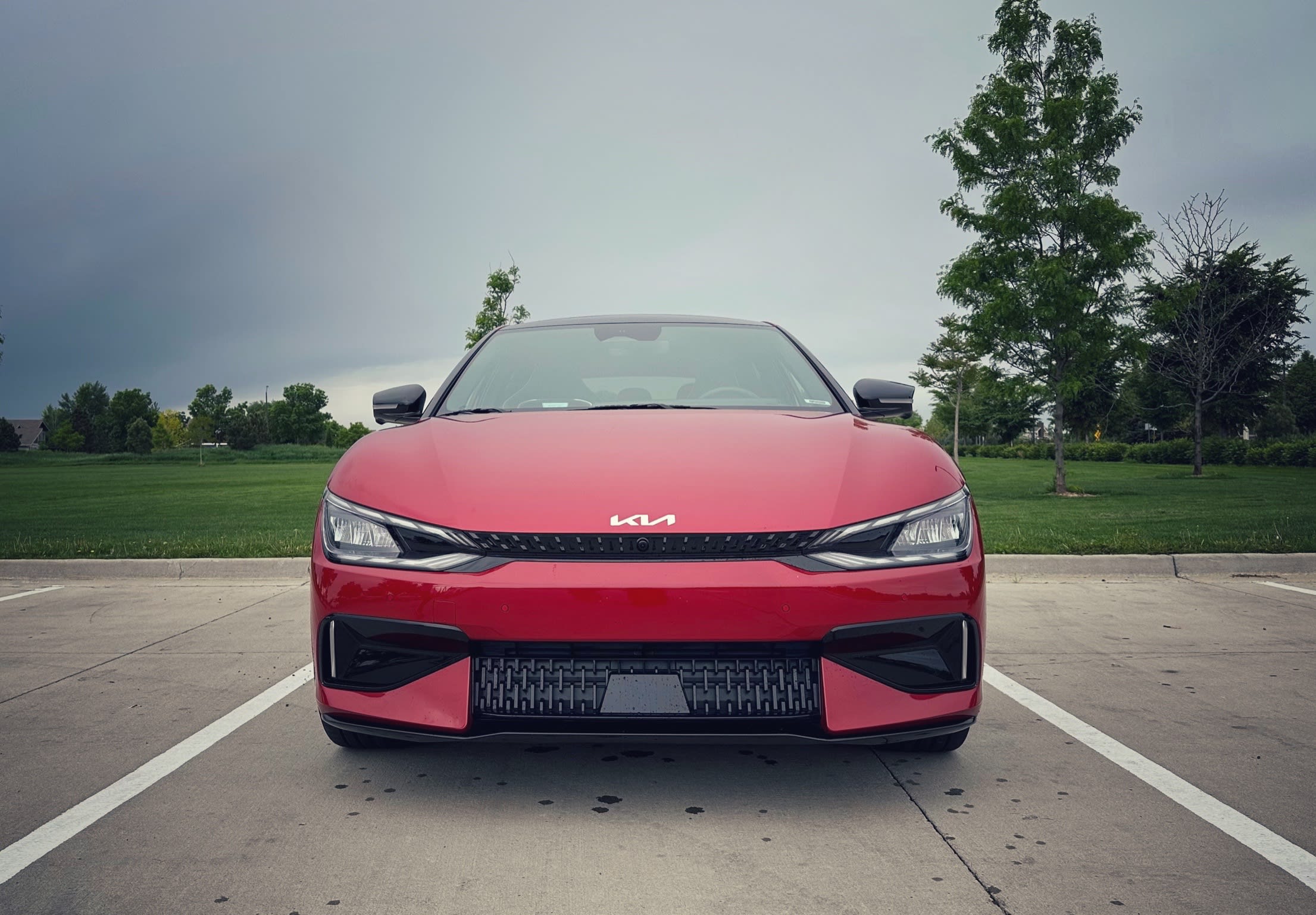 front face of a Kia EV6 GT