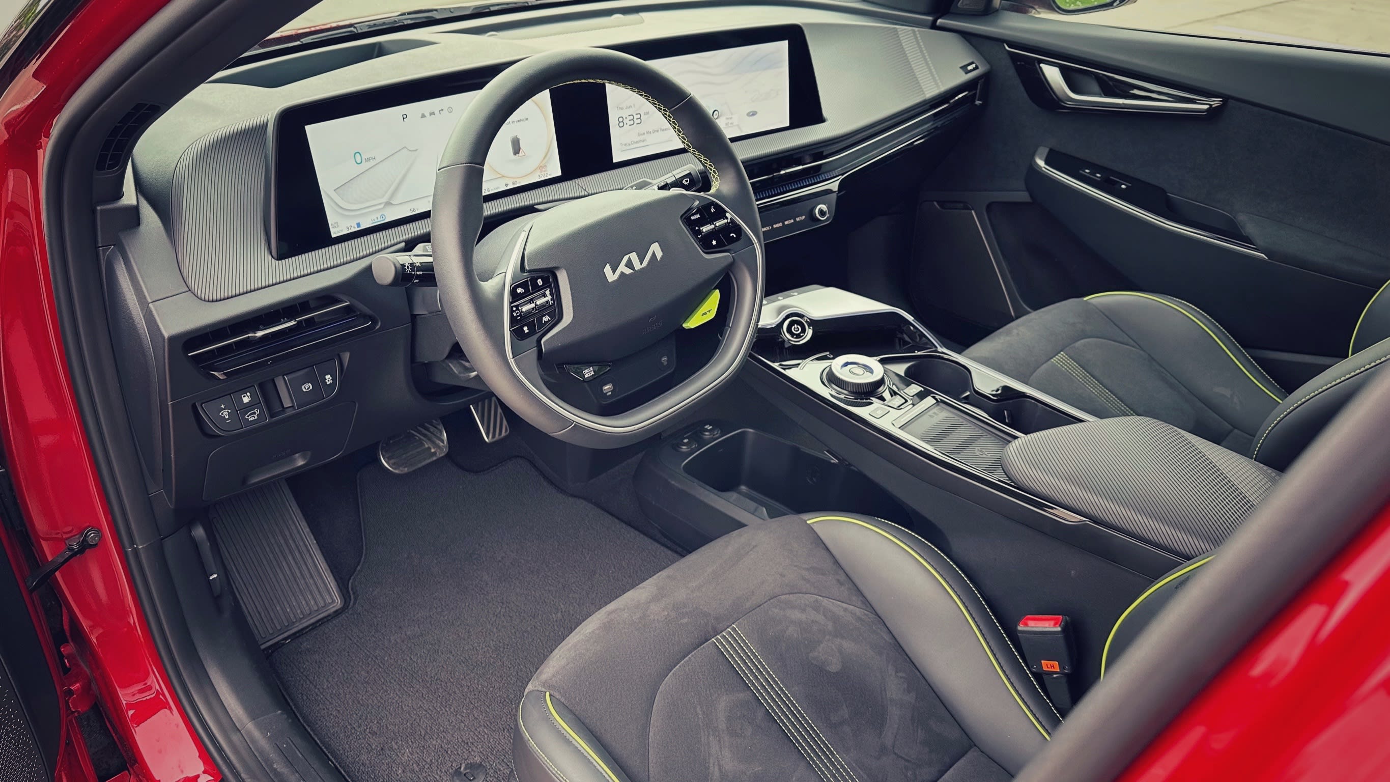 interior of the 2023 Kia EV6 GT