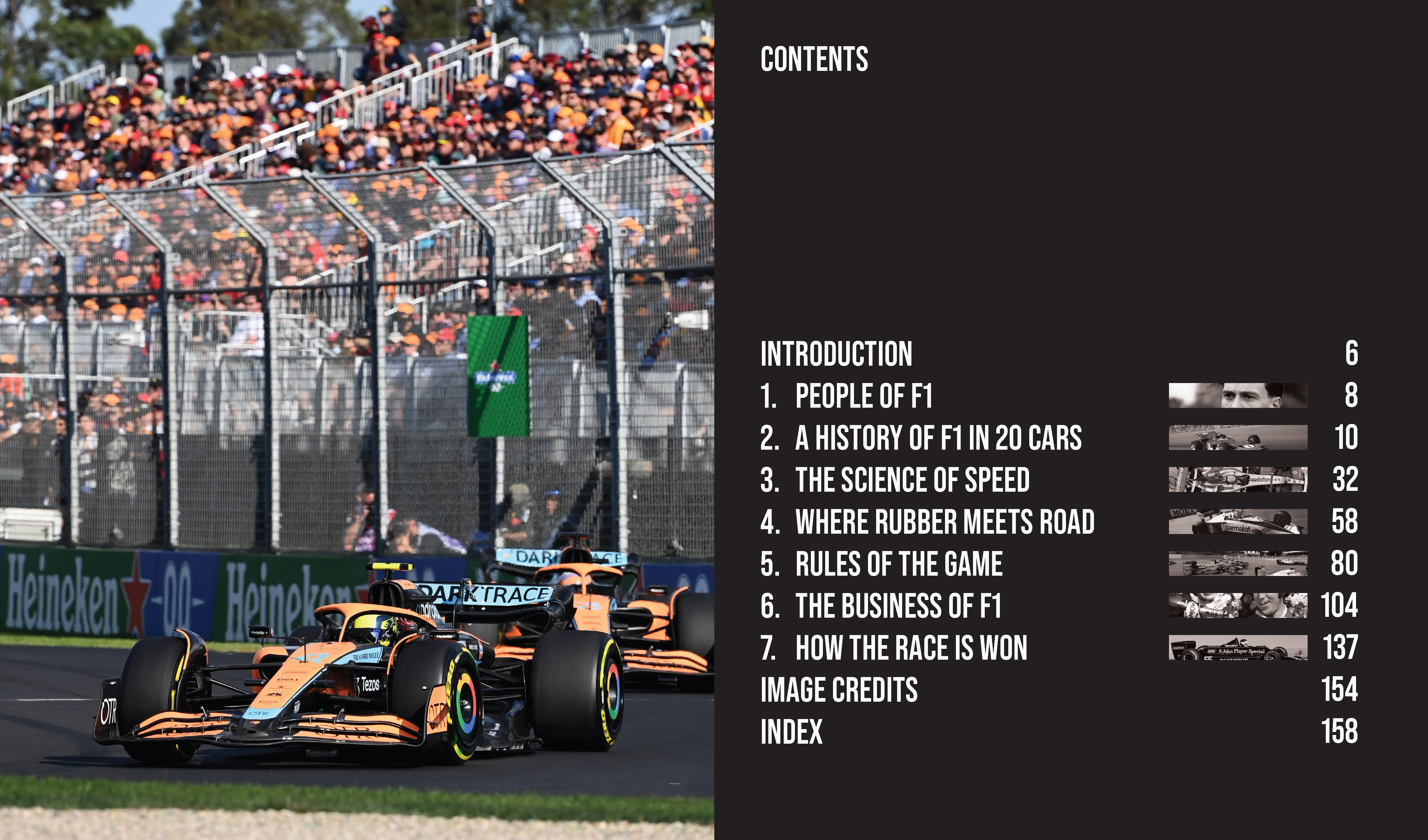 The Formula 1 Drive to Survive, The Unofficial Companion table of contents