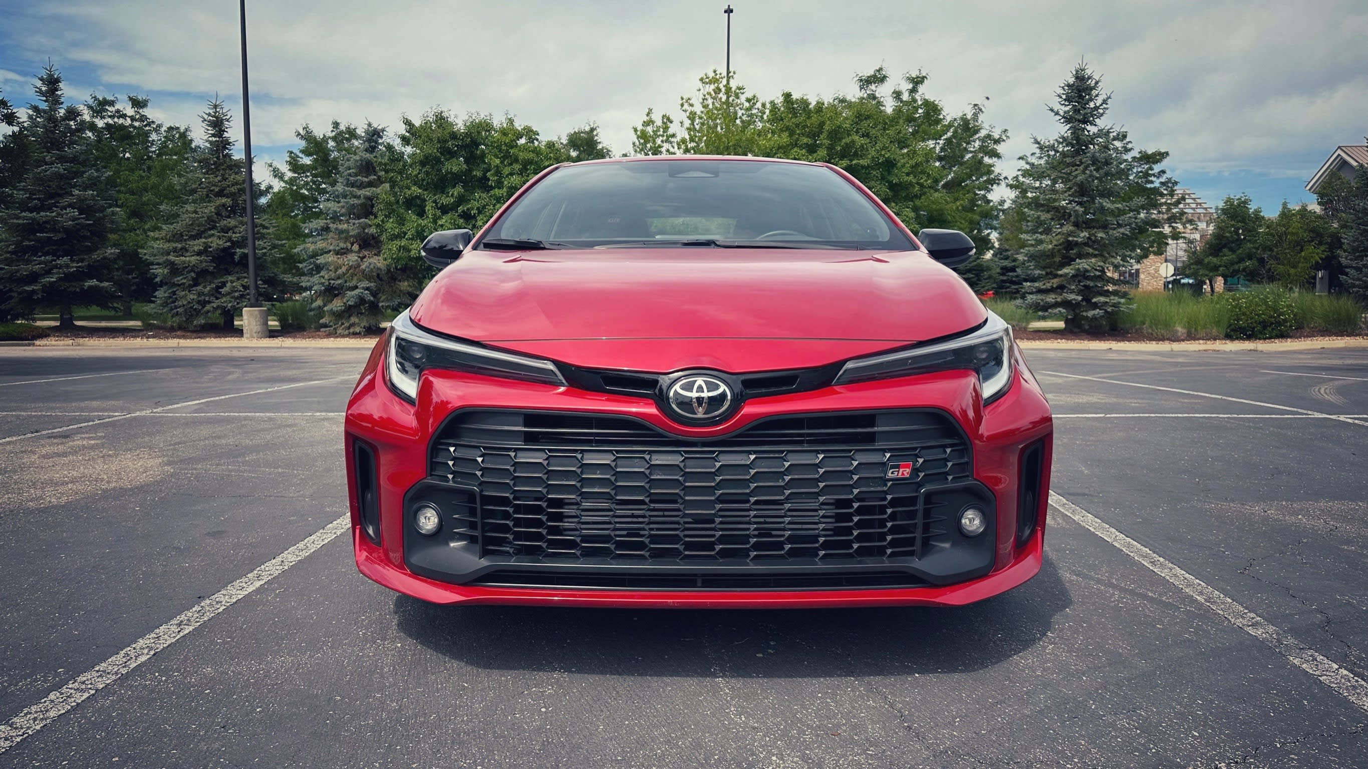 front of the 2023 Toyota GR Corolla