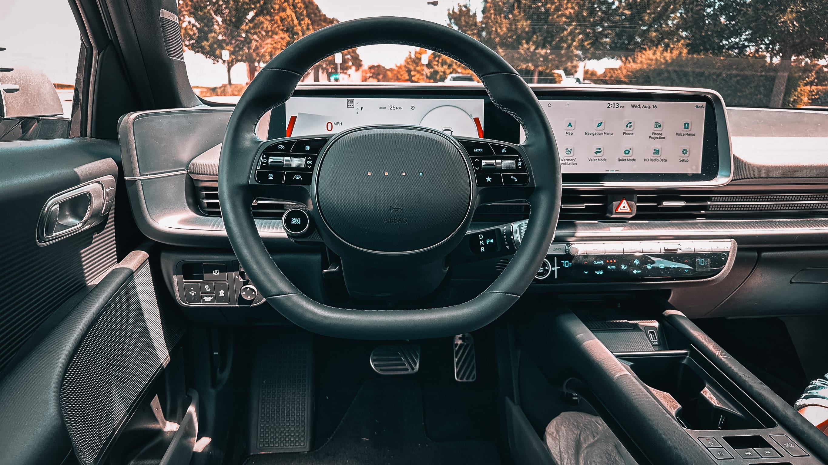 view of the dashboard in a 2023 Hyundai Ioniq 6