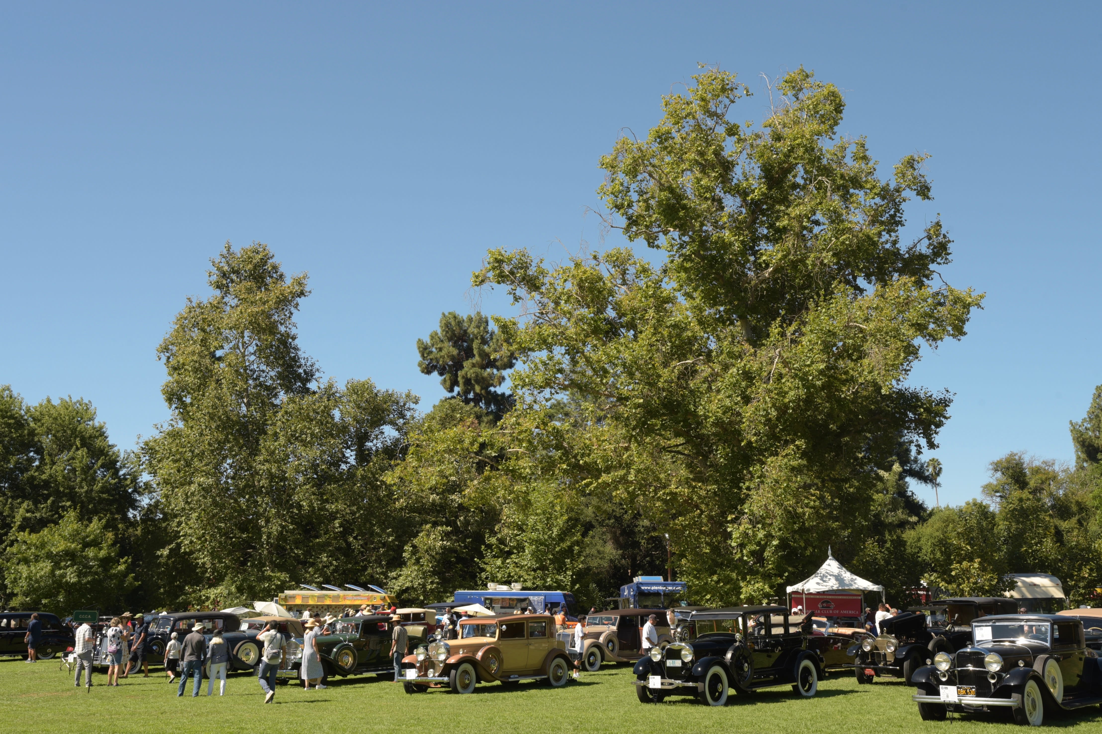 overview of the 12th annual San Marino Classic Car Show