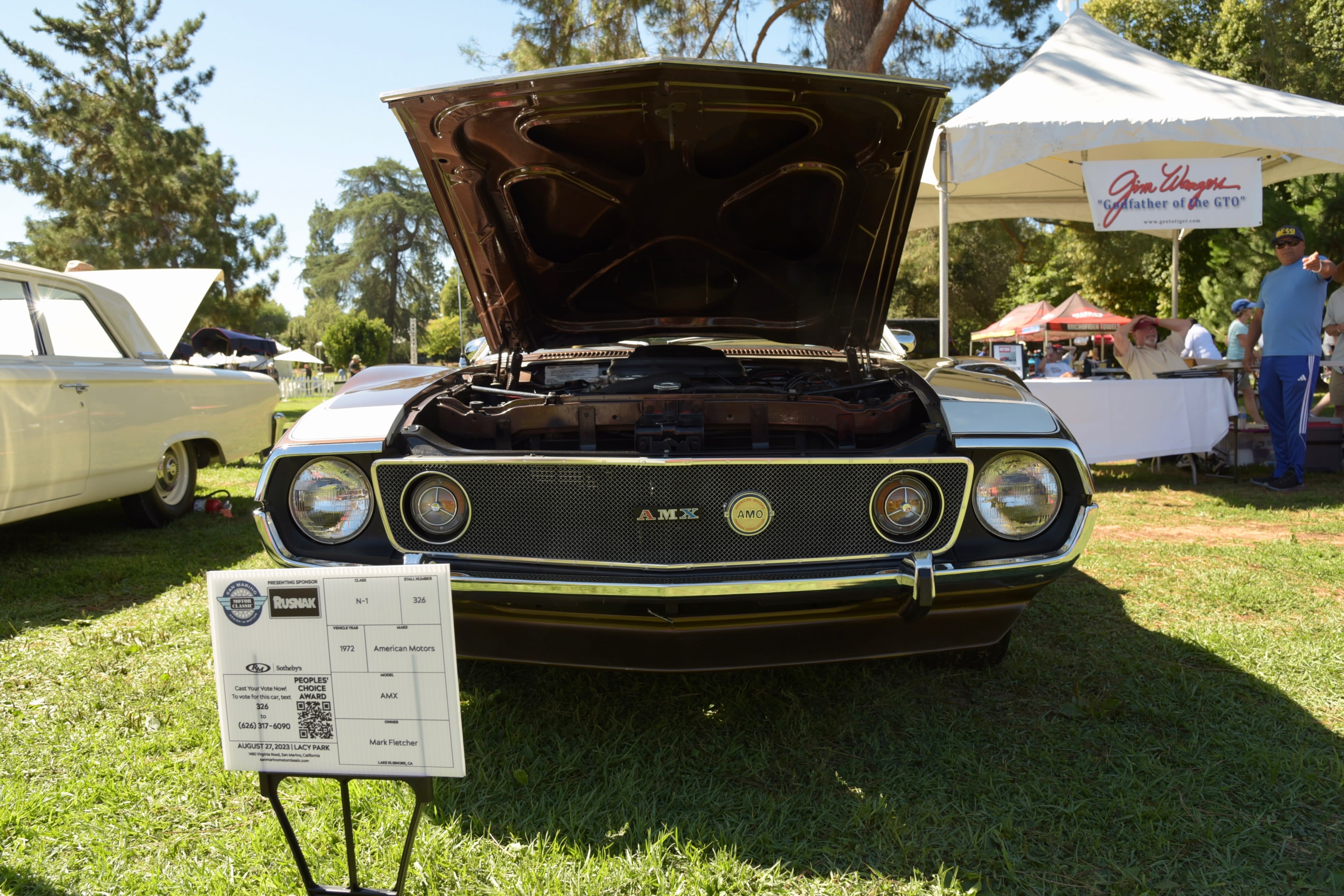 car on display at San Marino Classic Car Show