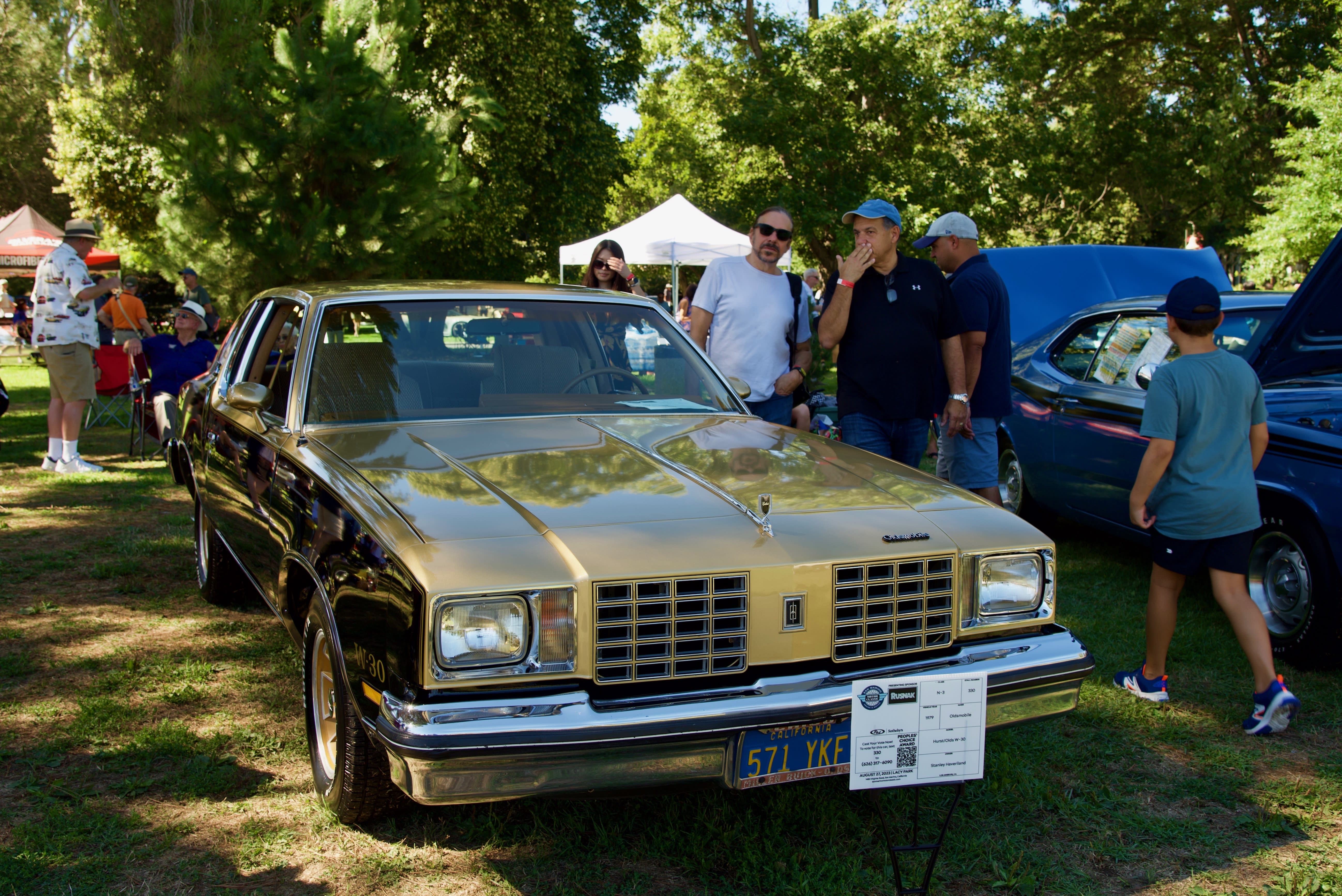 car on display at the San Marino Car Show