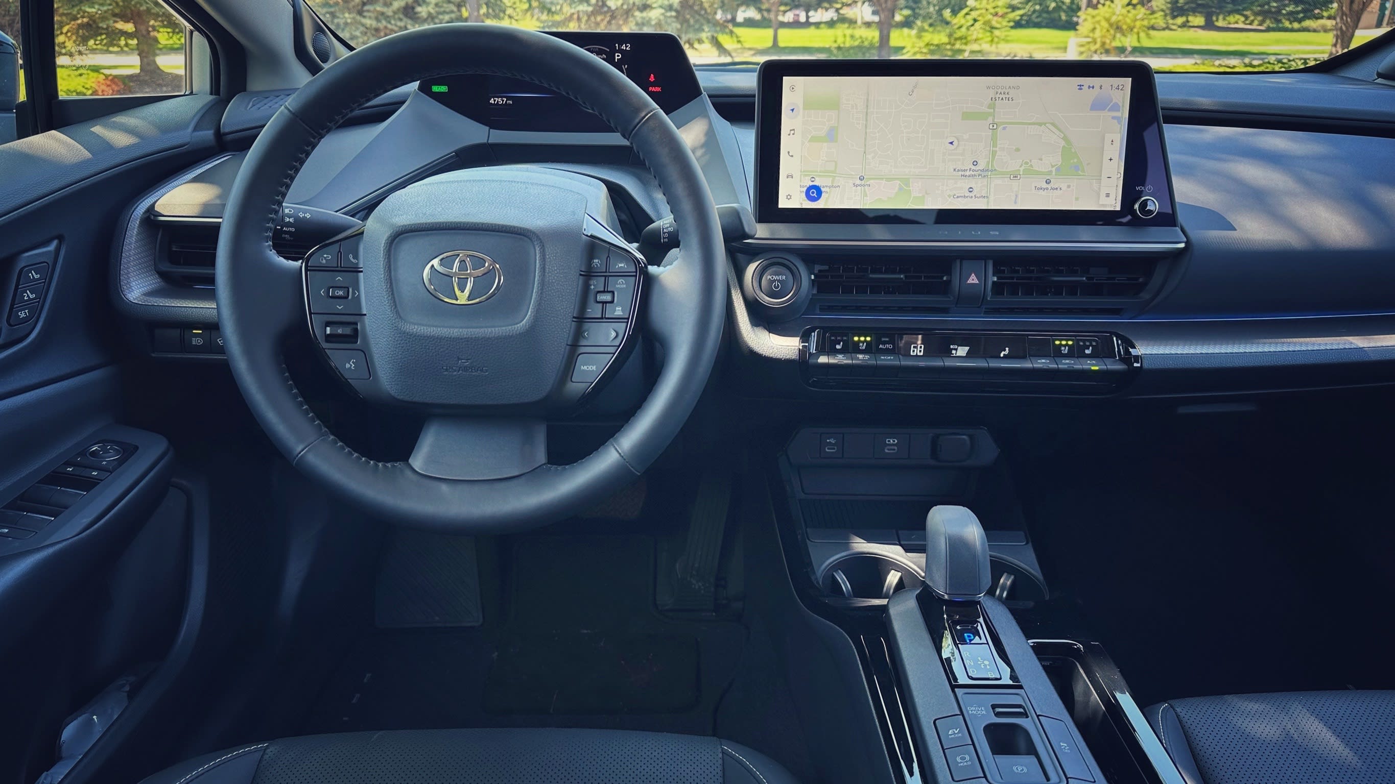 interior of a 2023 Toyota Prius Limited featuring the dashboard